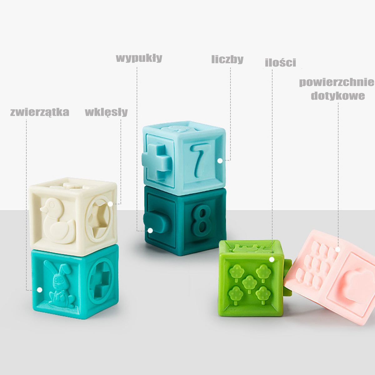 Woopie Baby Sensory Puzzles Squeeze Puzzle Sound Lernen, um zu zählen, 20 Teile.