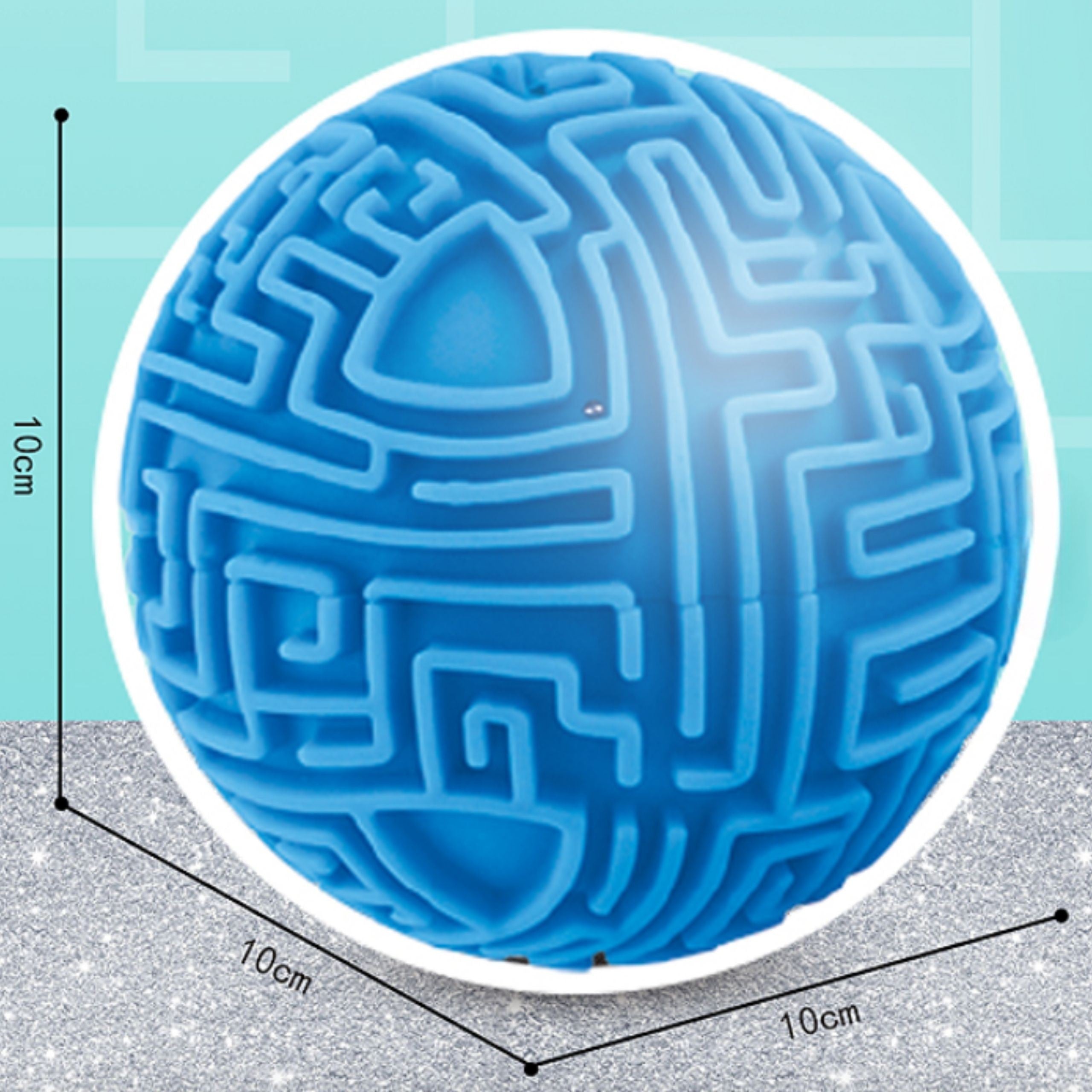 Blue Ball Maze 3D arkádová hra Amaze Ball 10 cm