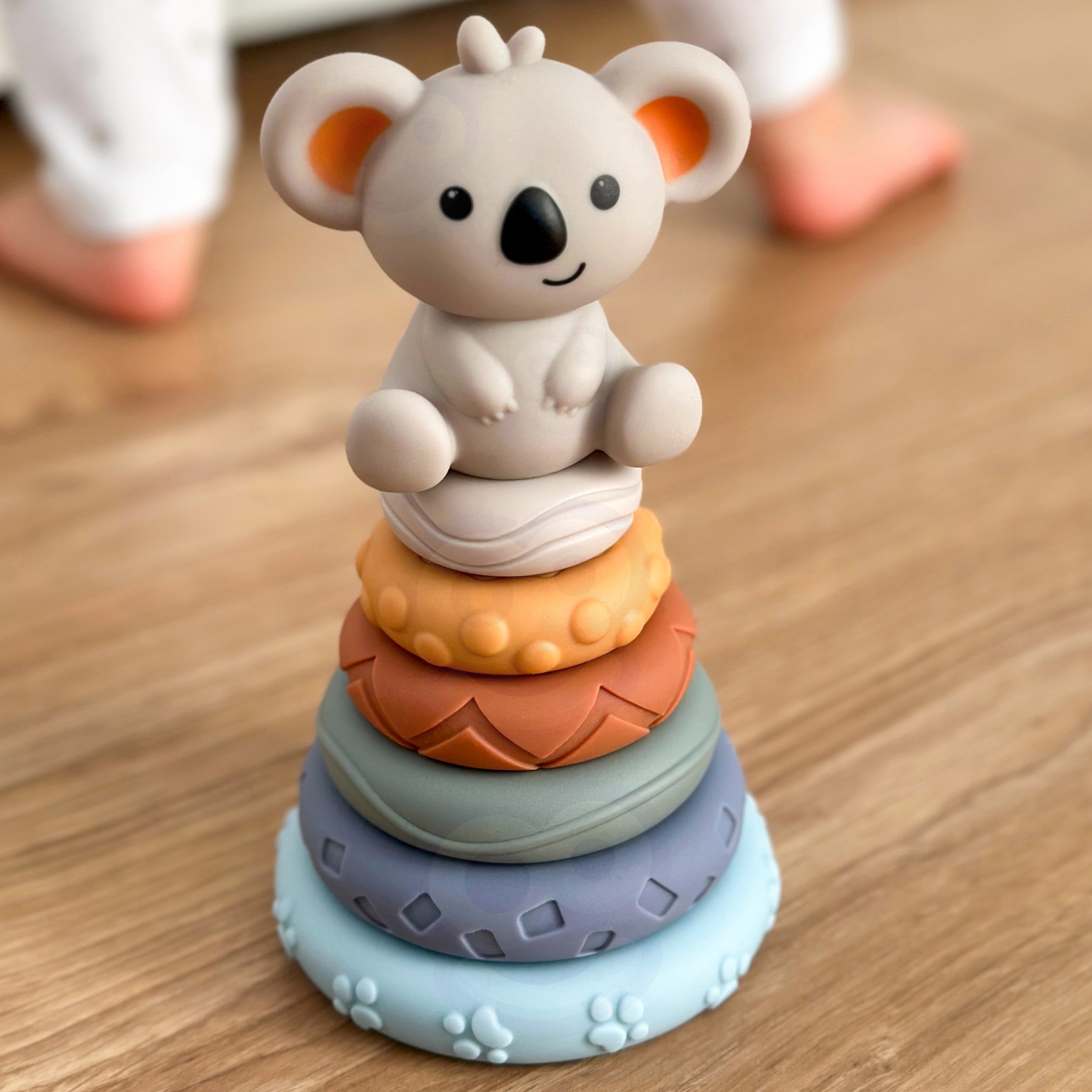Woopie Baby Koala 2-in-1 Educational Pyramid Teether Set