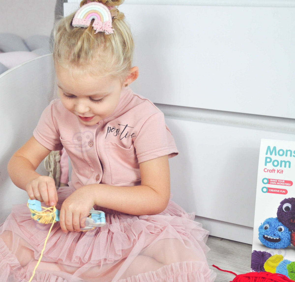 Woopie Art&fun Kit creativo con pompones de monstruo