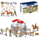 Woopie Set Stables Horse Pen Figures 18 Pcs.