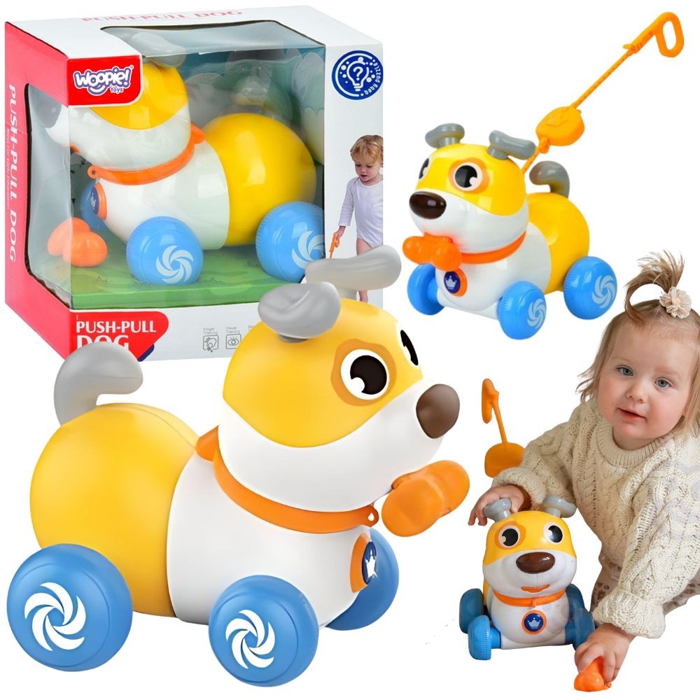 Woopie Интерактивна бутачка за кучета 2 в 1 Лаеща 360° 6 м+