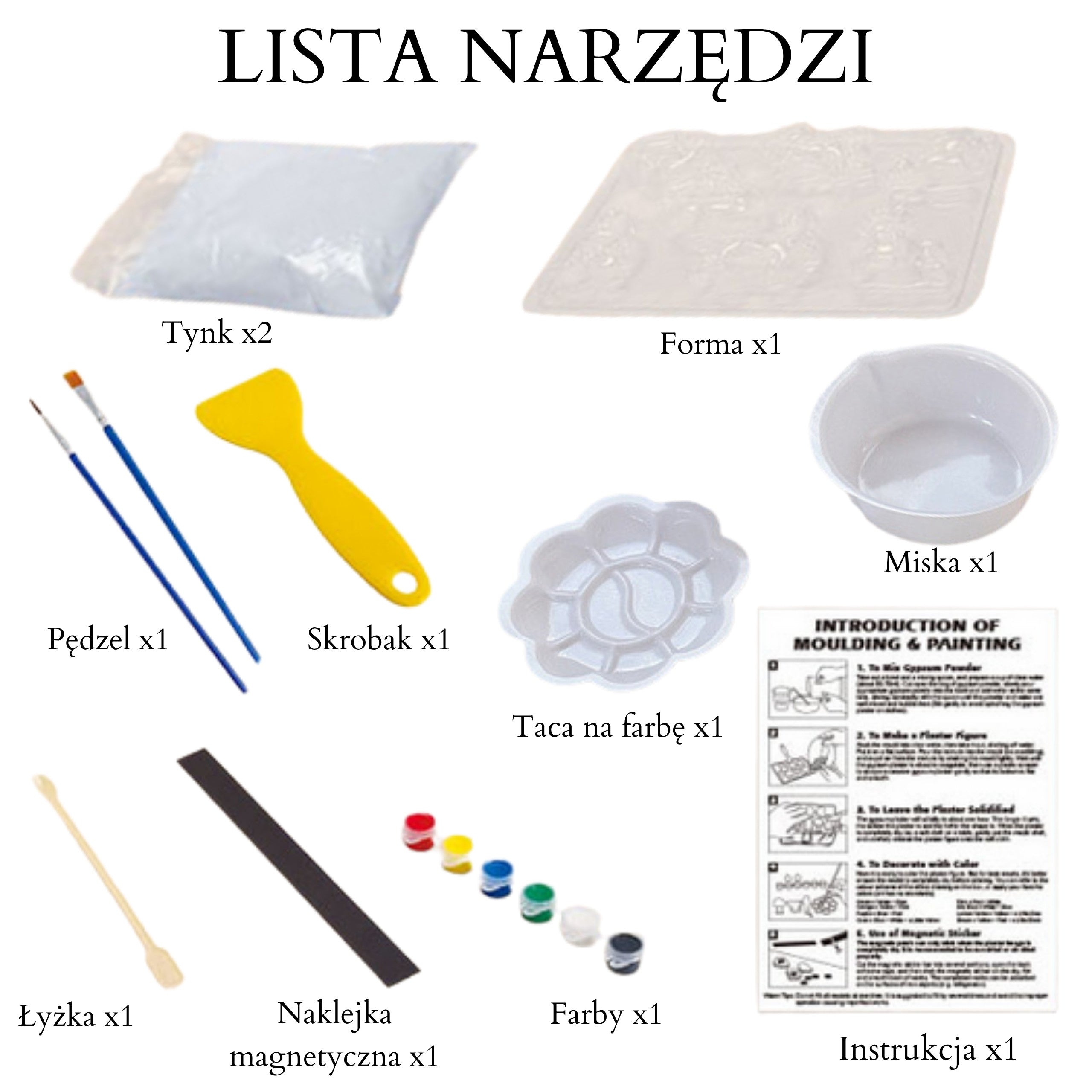 Woopie Diy Paint Craft Kit: Lav gipsstøbte figurer og mal dem - Unicorn Kit