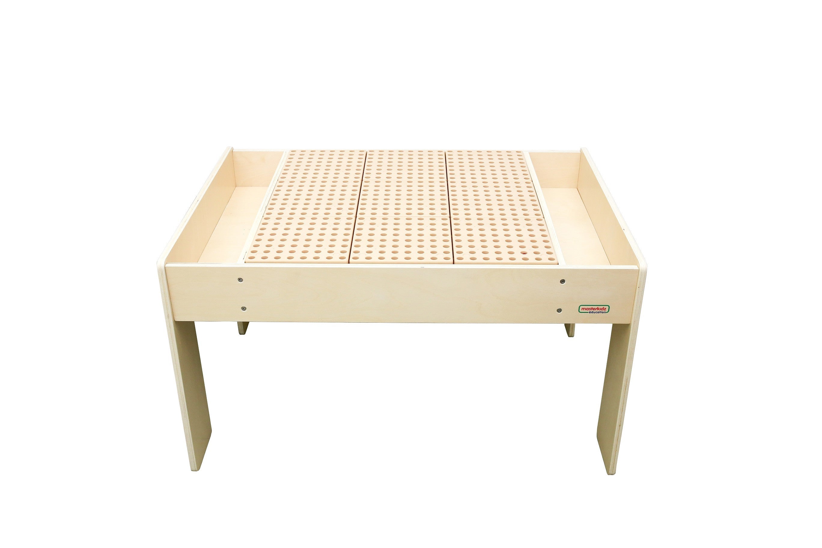 Mesa educacional de madeira Masterkidz + acessórios de parede de haste