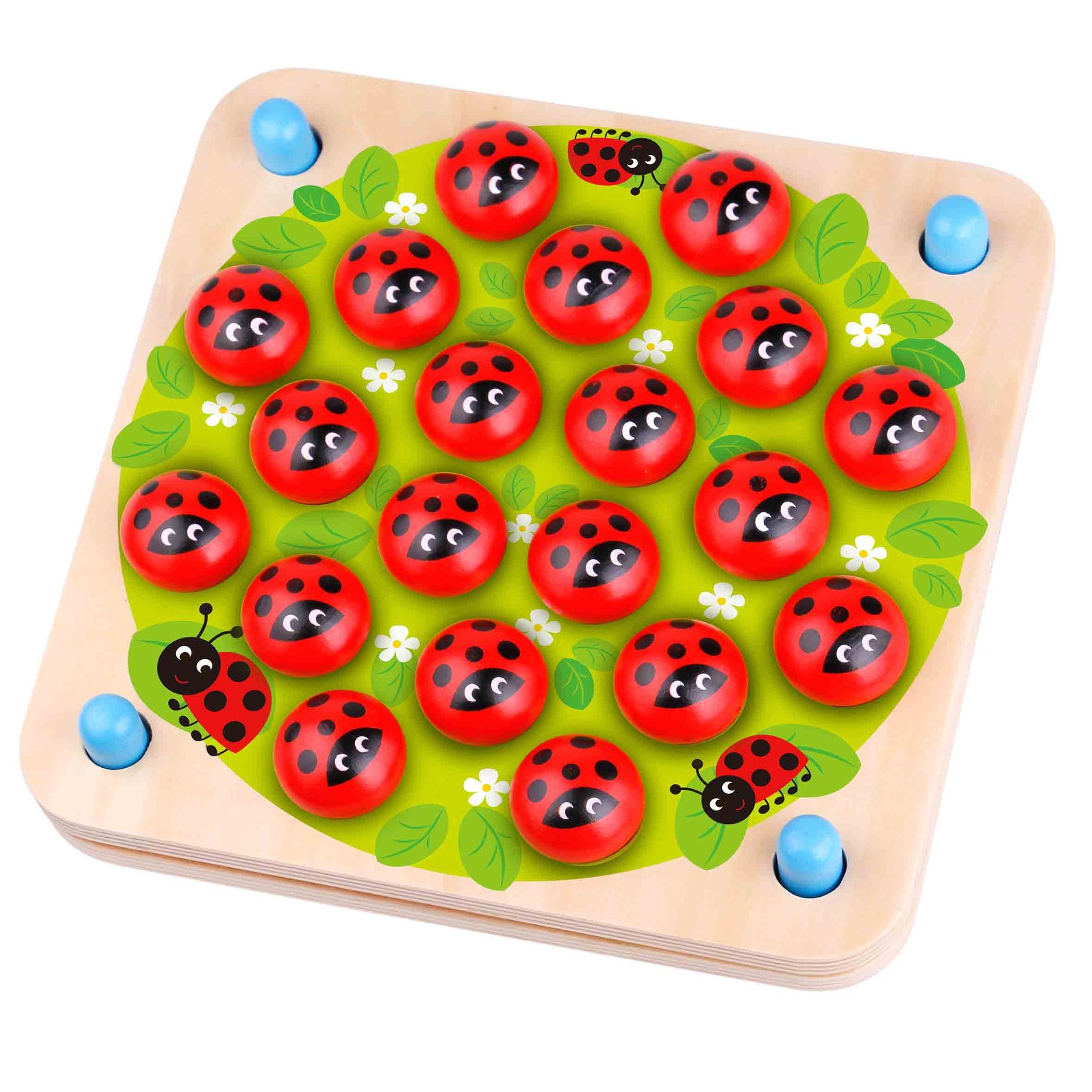 Woopie Green Memory Drevené vzdelávacie pexeso Ladybug Puzzle