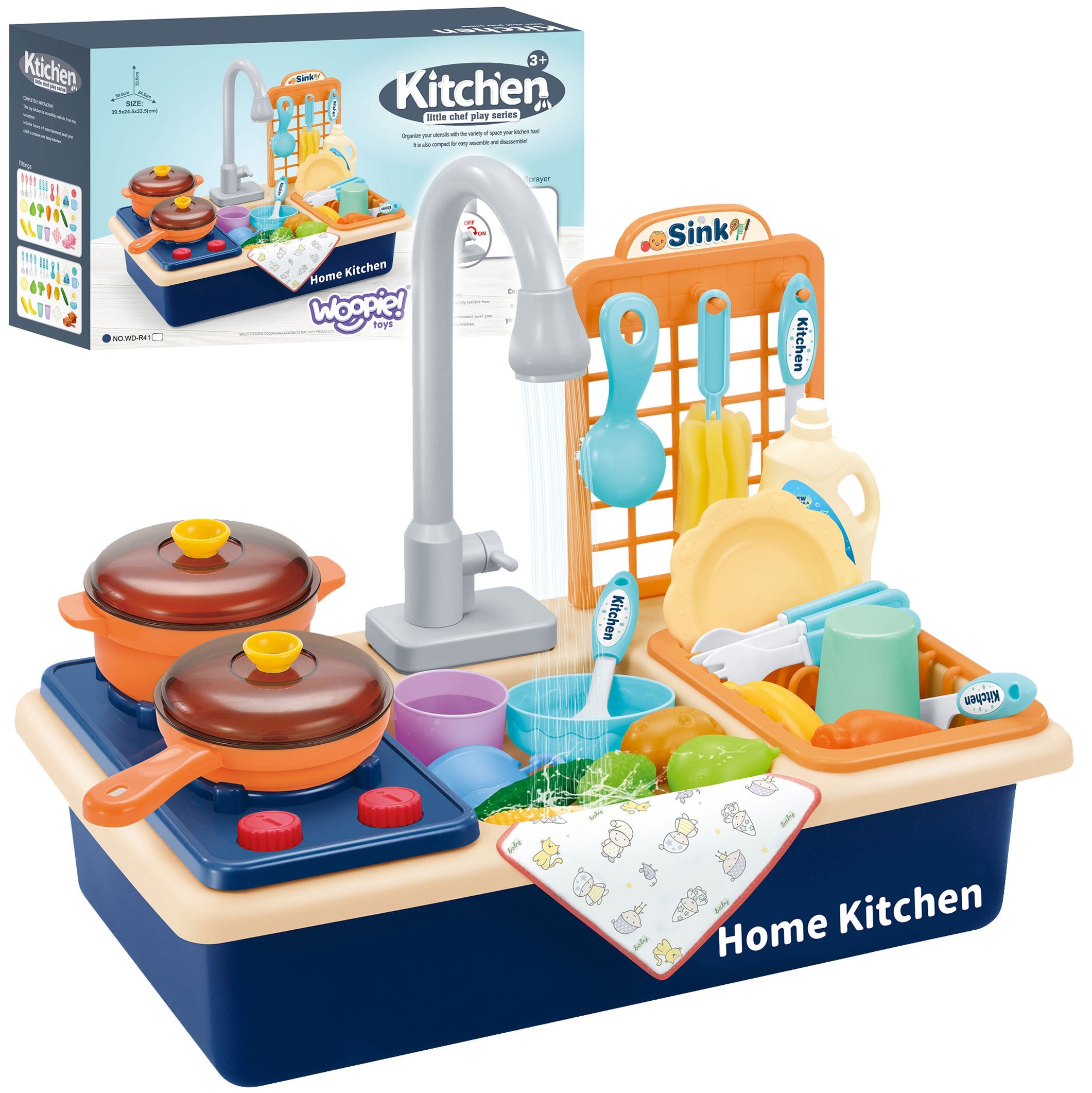 Lavello da cucina 2 in 1 Woopie per bambini