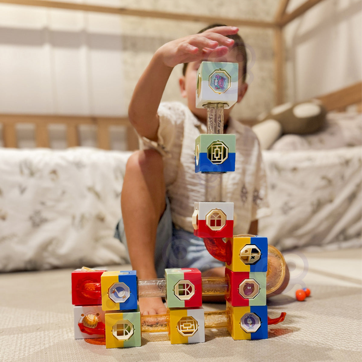 Woopie Marble Track Ball Track Construction Set blocchi 3D