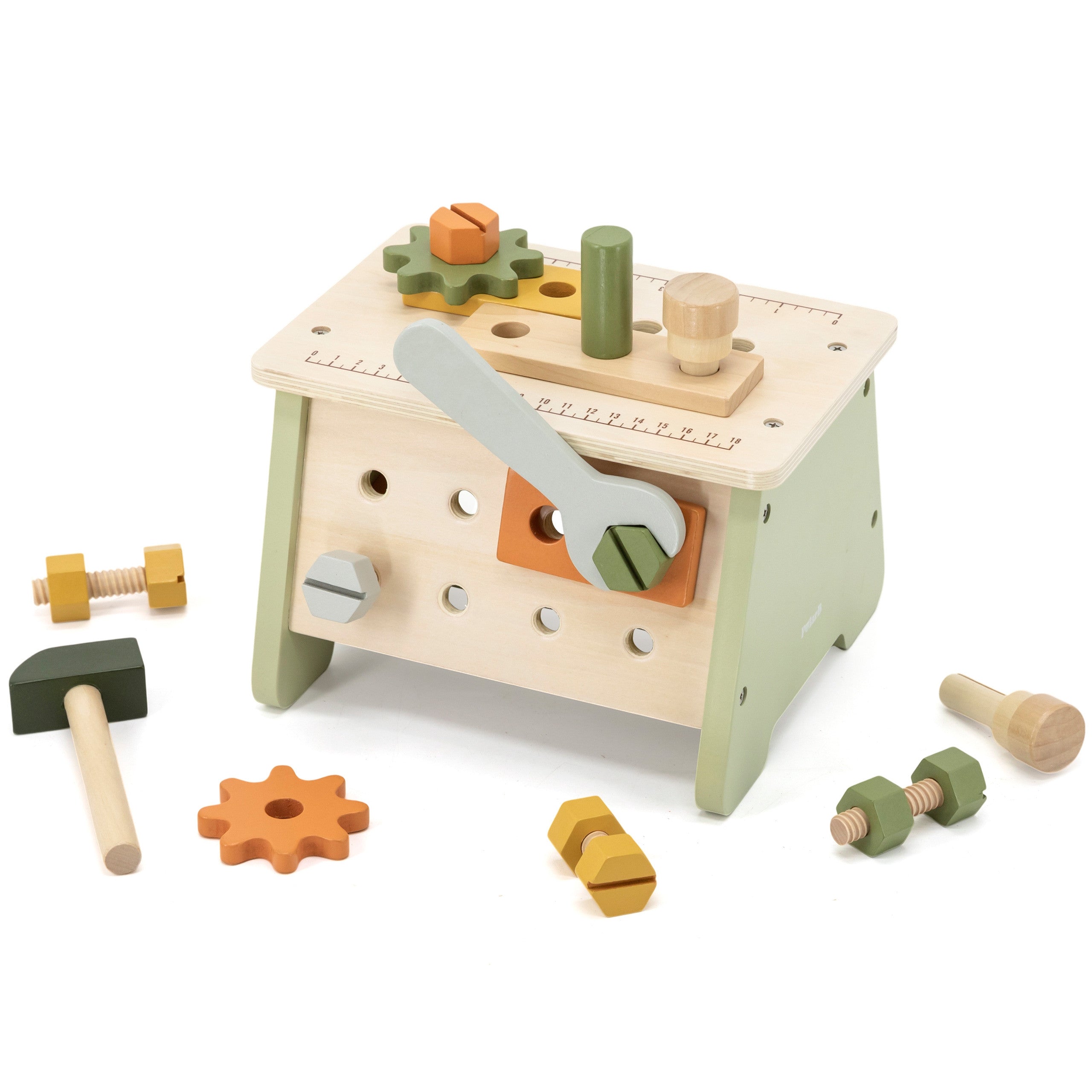 Dřevěná sada Viga Polarb Mini Workshop 2v1 na nářadí