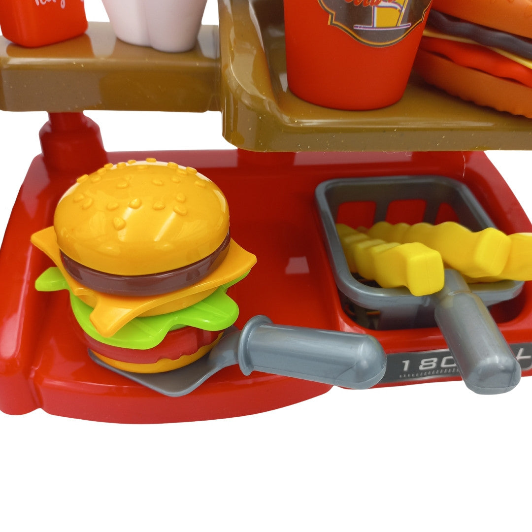 Woopie Fast Food Xxl Shop Caissier de Restaurant + Distributeur de Boissons