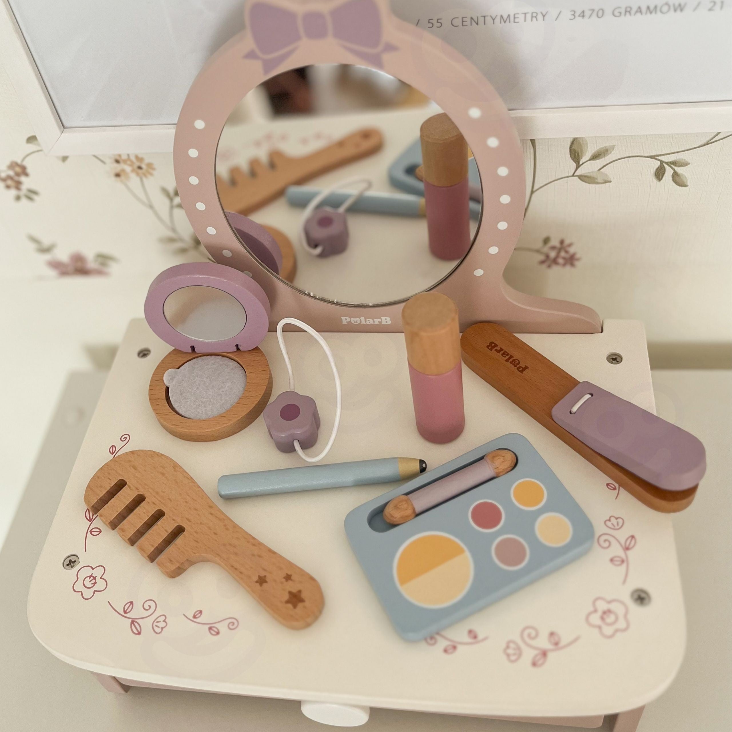 Viga Wooden Dressing Table With Accessories Little Princess Corner