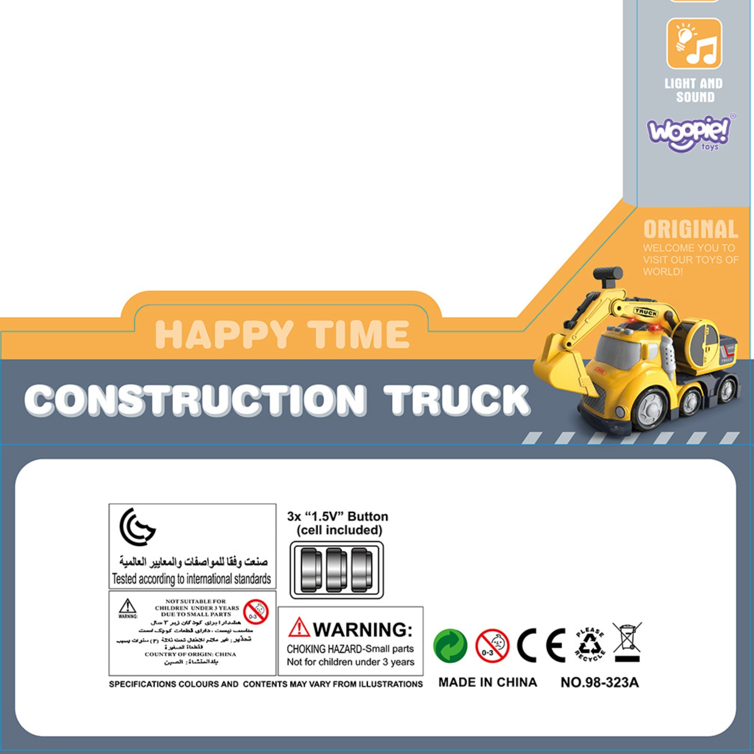 Woopie Excavator City Truck Sound- und Lichteffekte