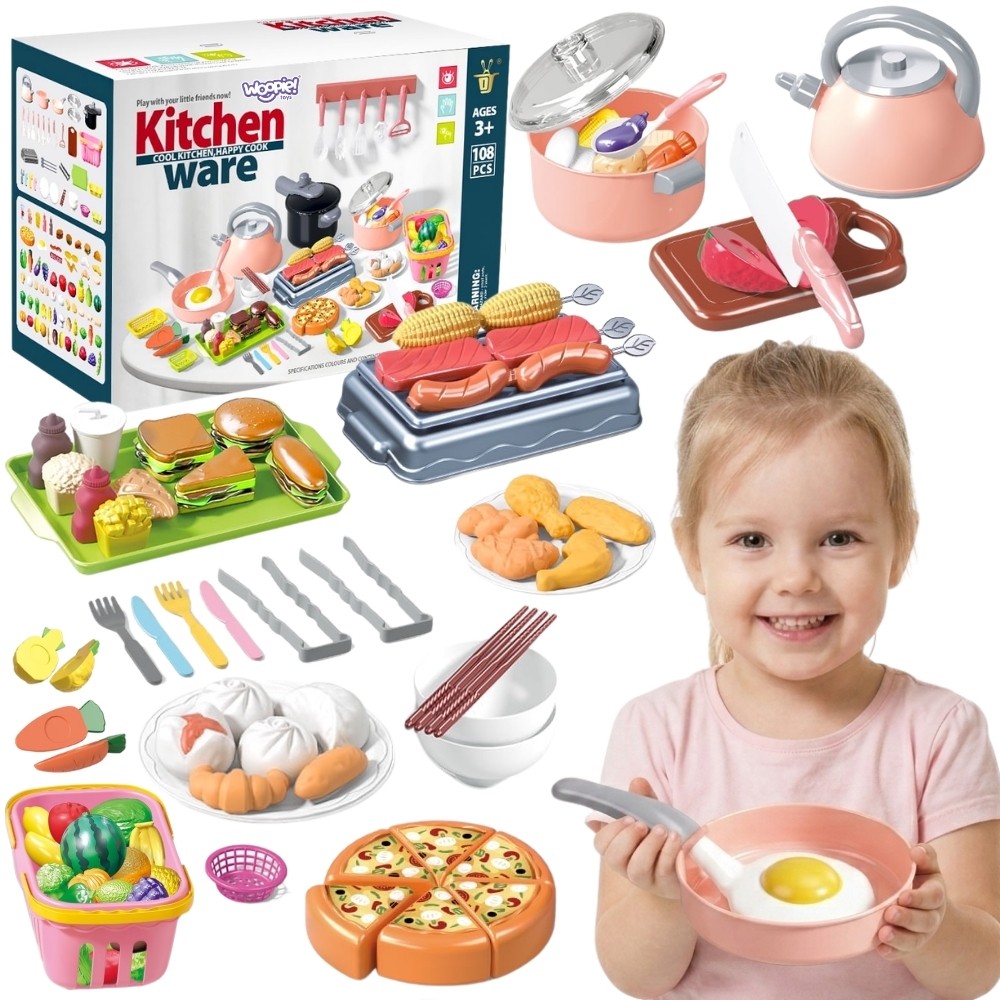Комплект кухненски аксесоари Woopie Играчка за готвене 108 бр