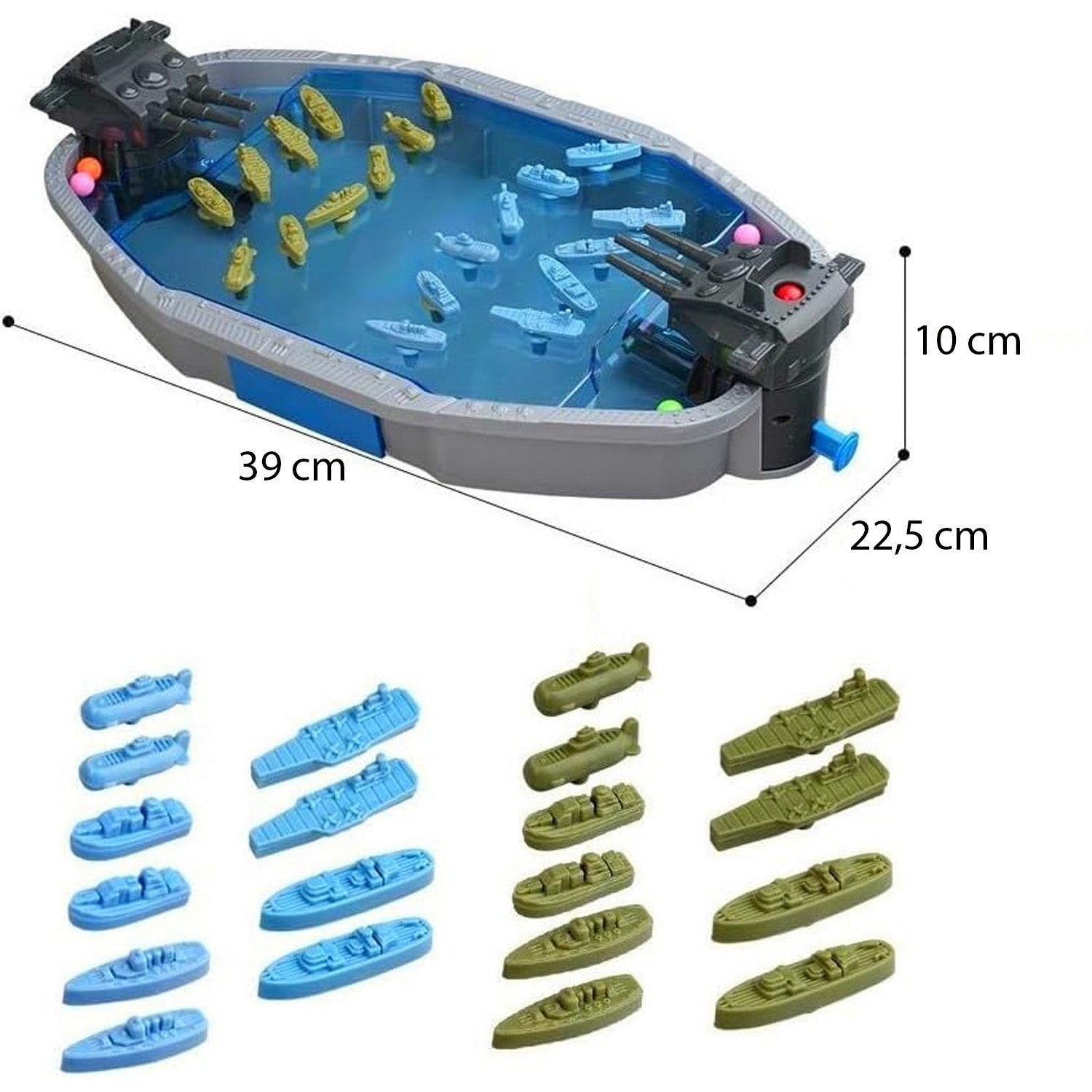 Woopie Arcade Game Naval Battle 3d Ships Ball Launcher