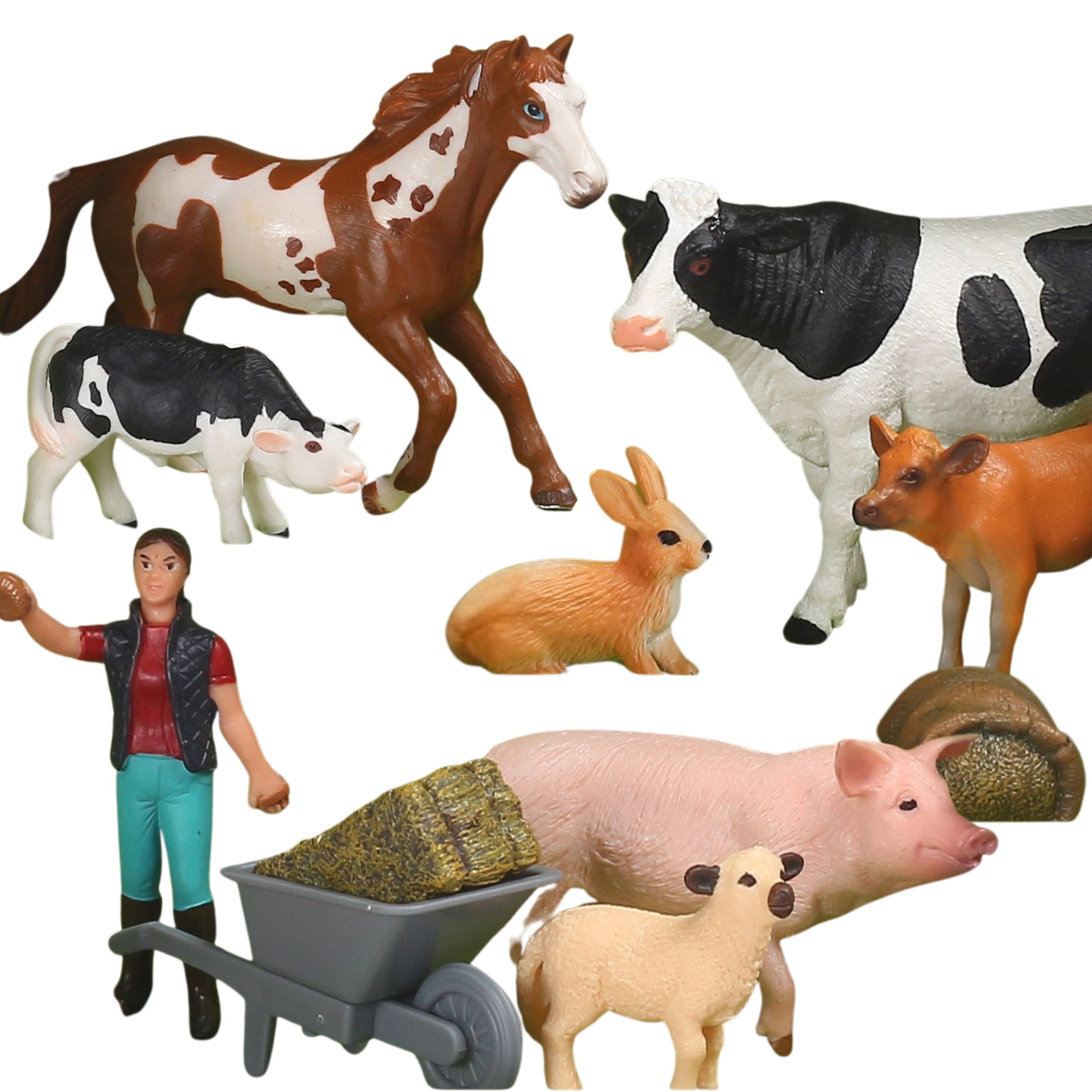 Woopie Tierfiguren Happy Farm 10tlg.