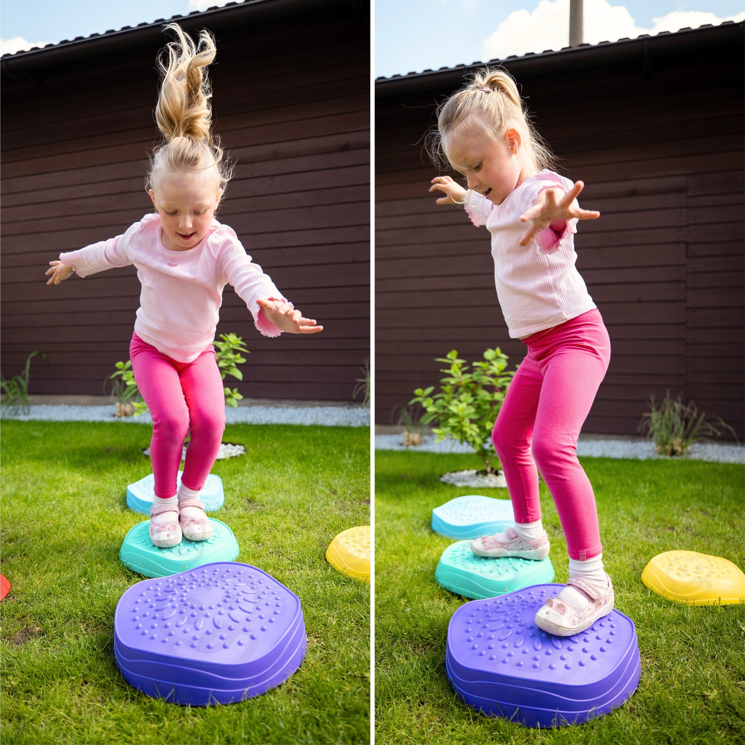 Woopie Sensory Path Balance Stones For Children Balance Training 5 бр.