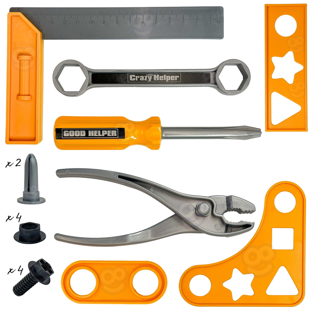 Woopie Little Handyman Sada náradia Okuliare Helma Pneumatické kladivo 21 ks.