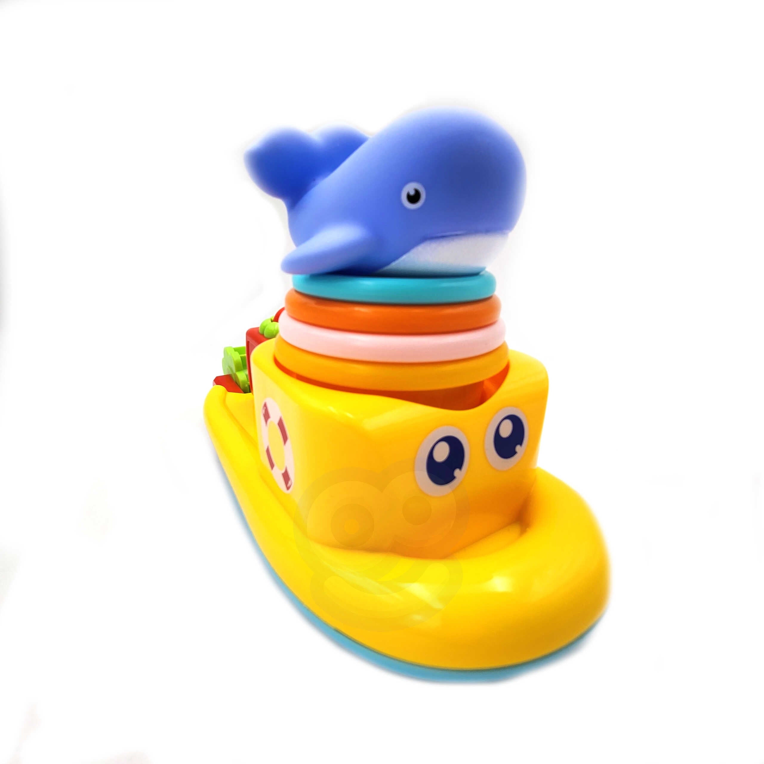 Woopie Baby Jucărie cu apă Navă Balenă Cești de preaplin