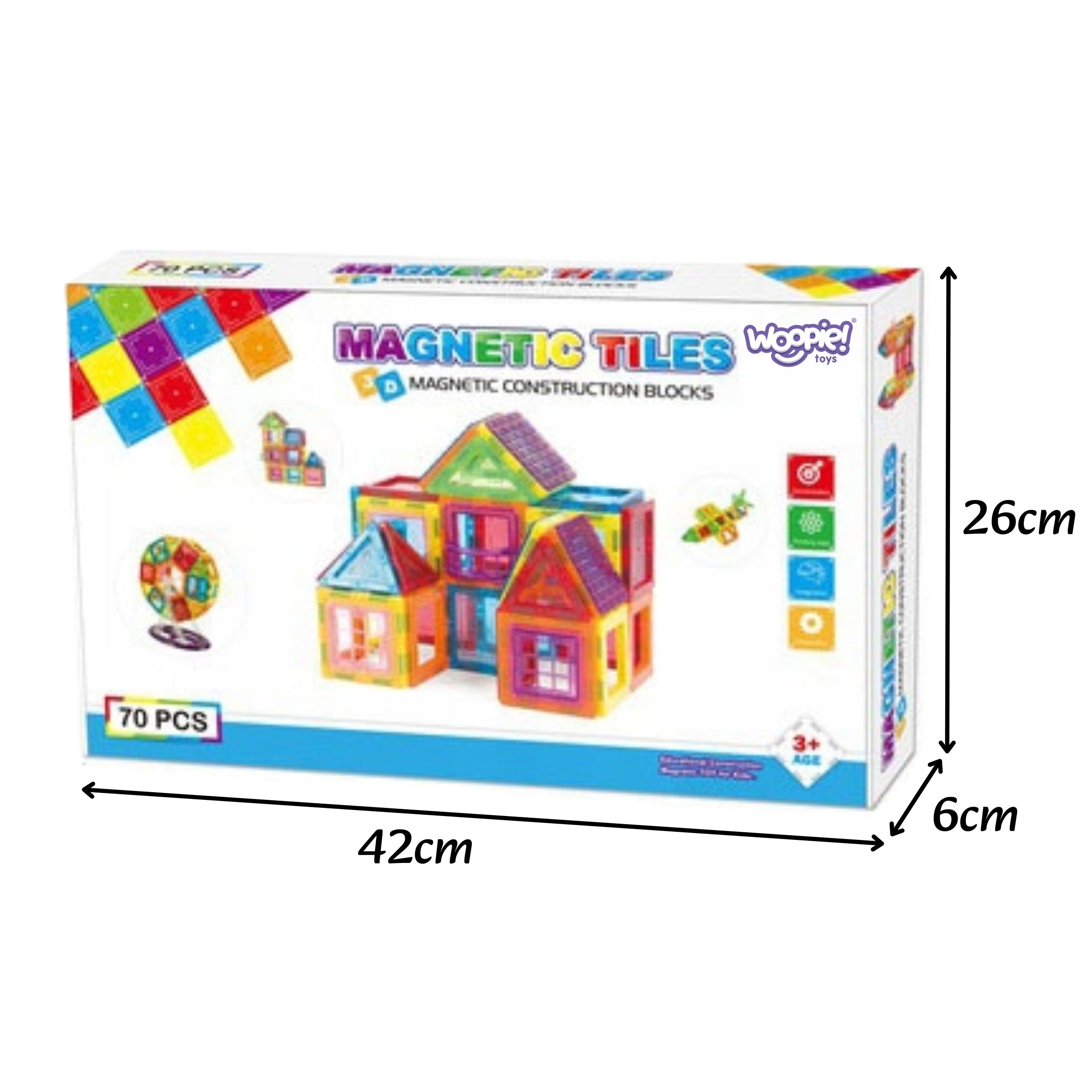 Woopie 3d Magnetic Blocks Educational Panels For Kids