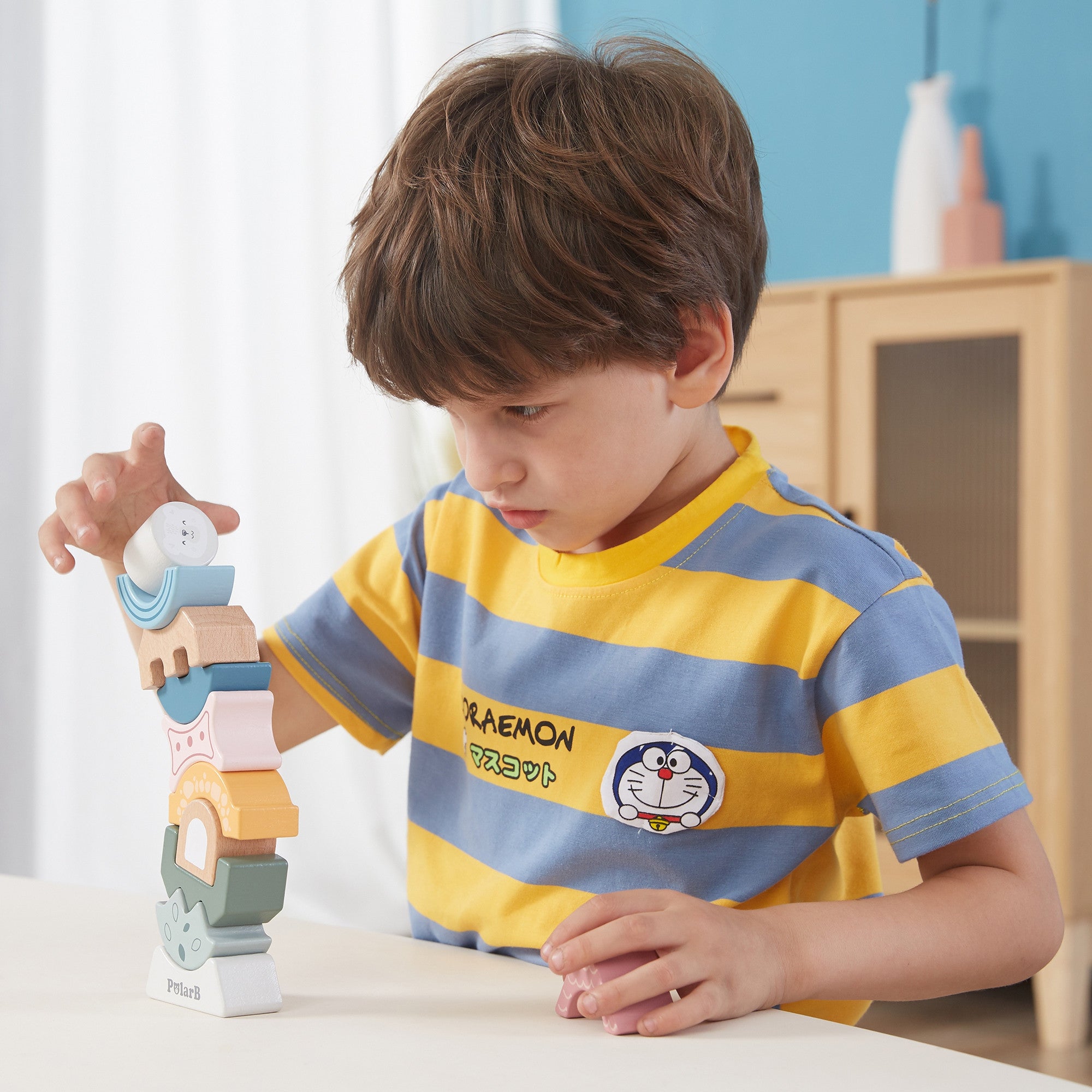Viga Polarb Wooden Balancing Tower Puzzle