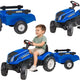 Педал трактор Falk New Holland с ремарке и отварящ се капак 2-5 години