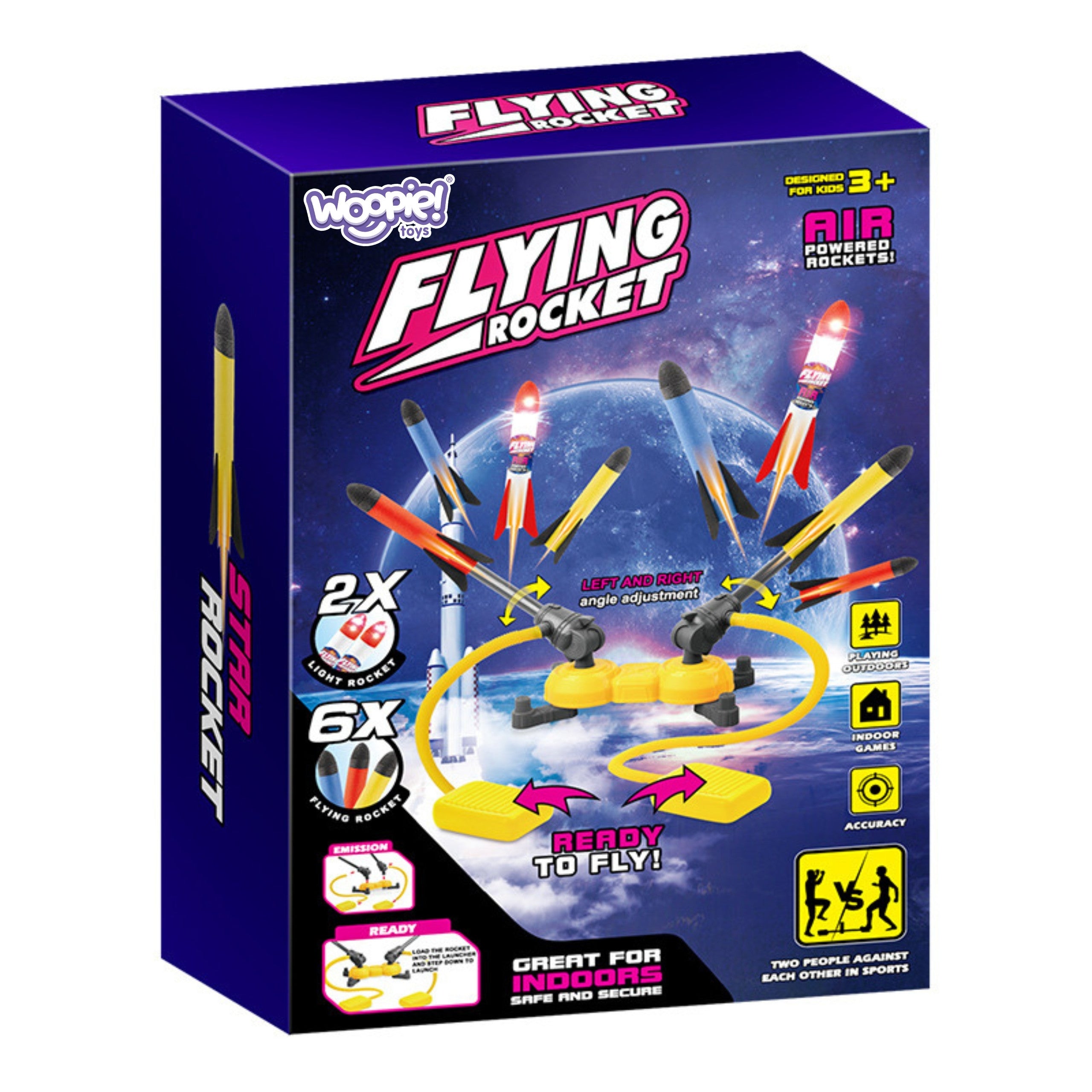 Woopie Double Foam Rocket Launcher 8pcs