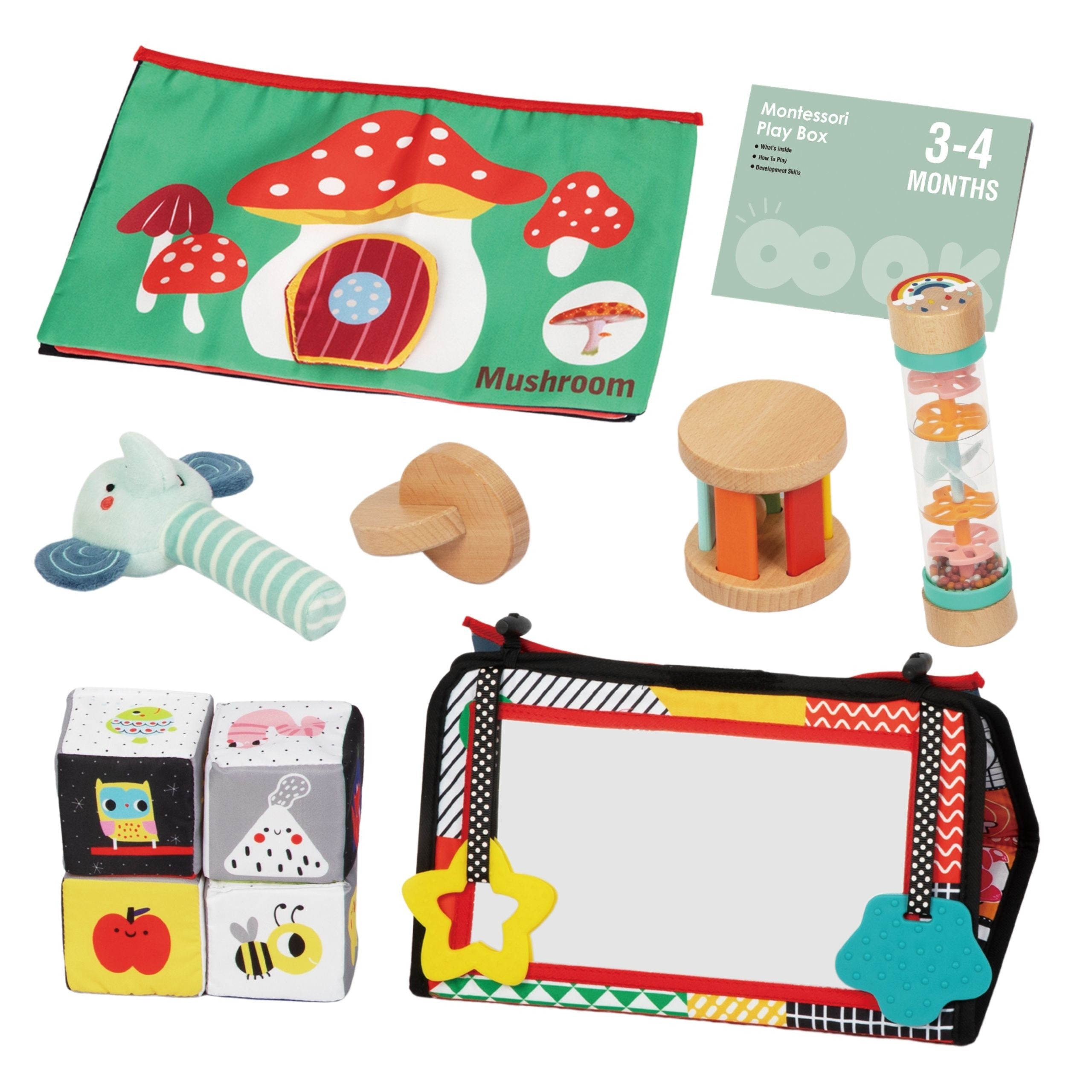 Woopie Green Xxl Montessori senzorický a vzdělávací box 6v1 Fsc