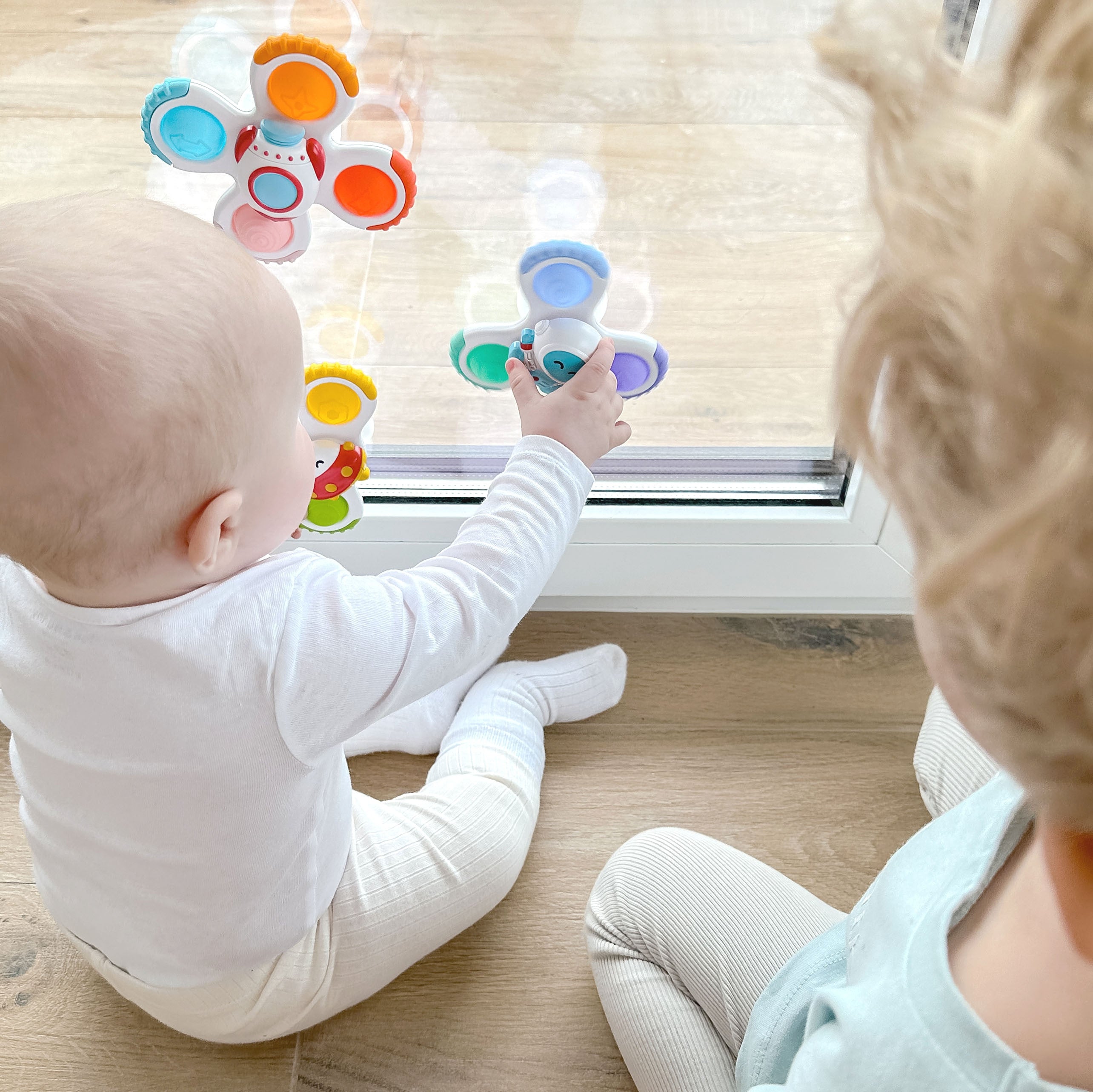 Woopie Baby Spinner Smyslová hračka Rocket Alien Ufo 3 ks.