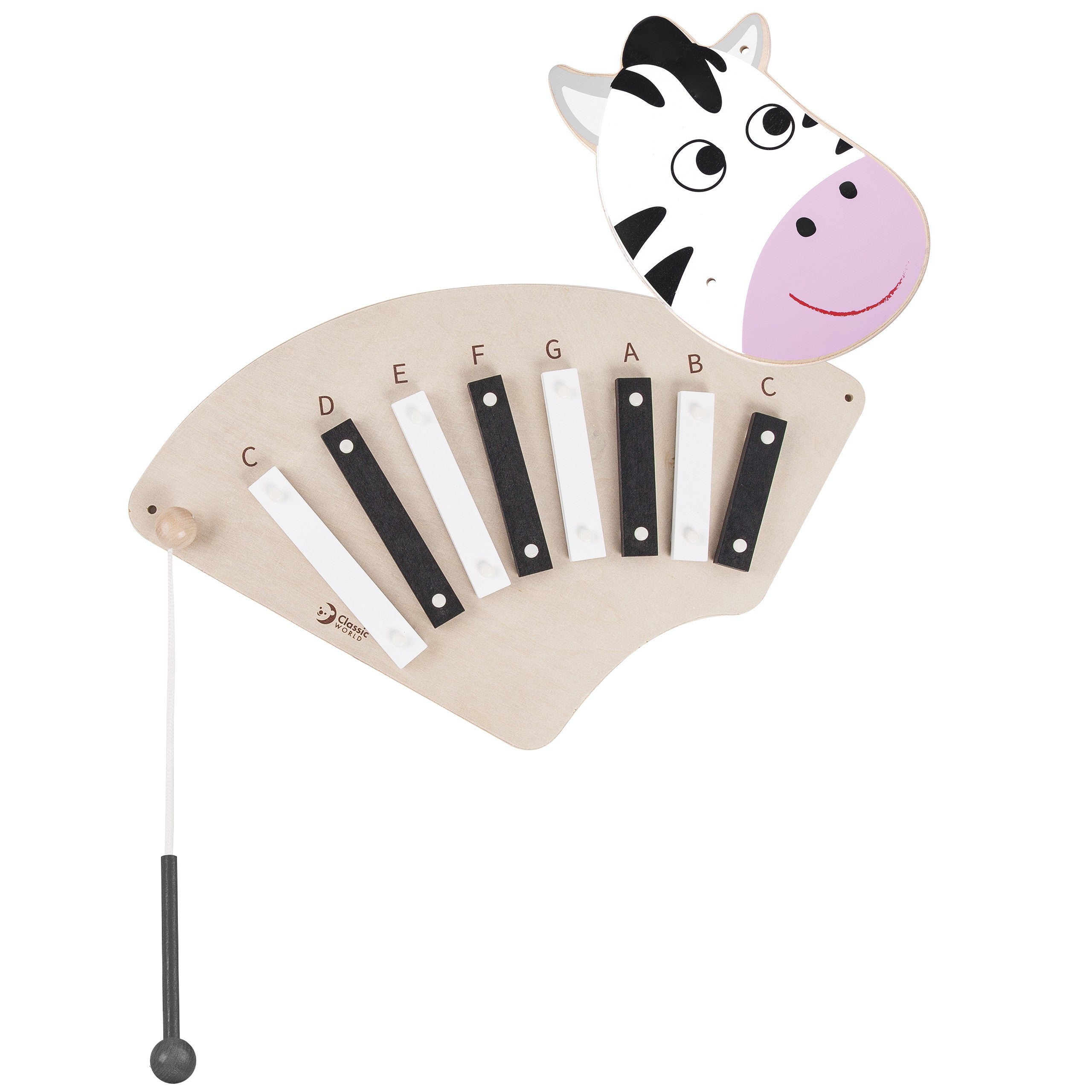 Classic World Edu Musical Wall Board Zebra
