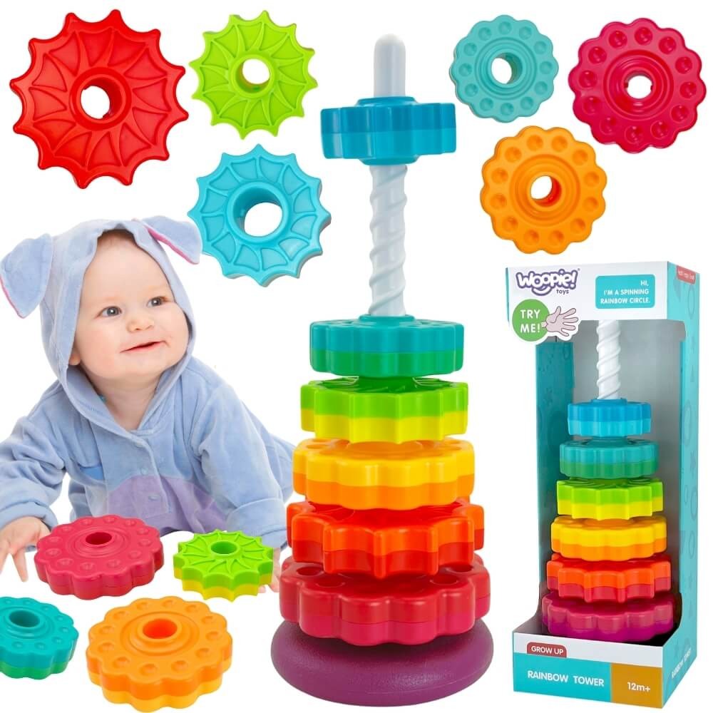 Woopie Baby Образователна пирамида Twisted Tower
