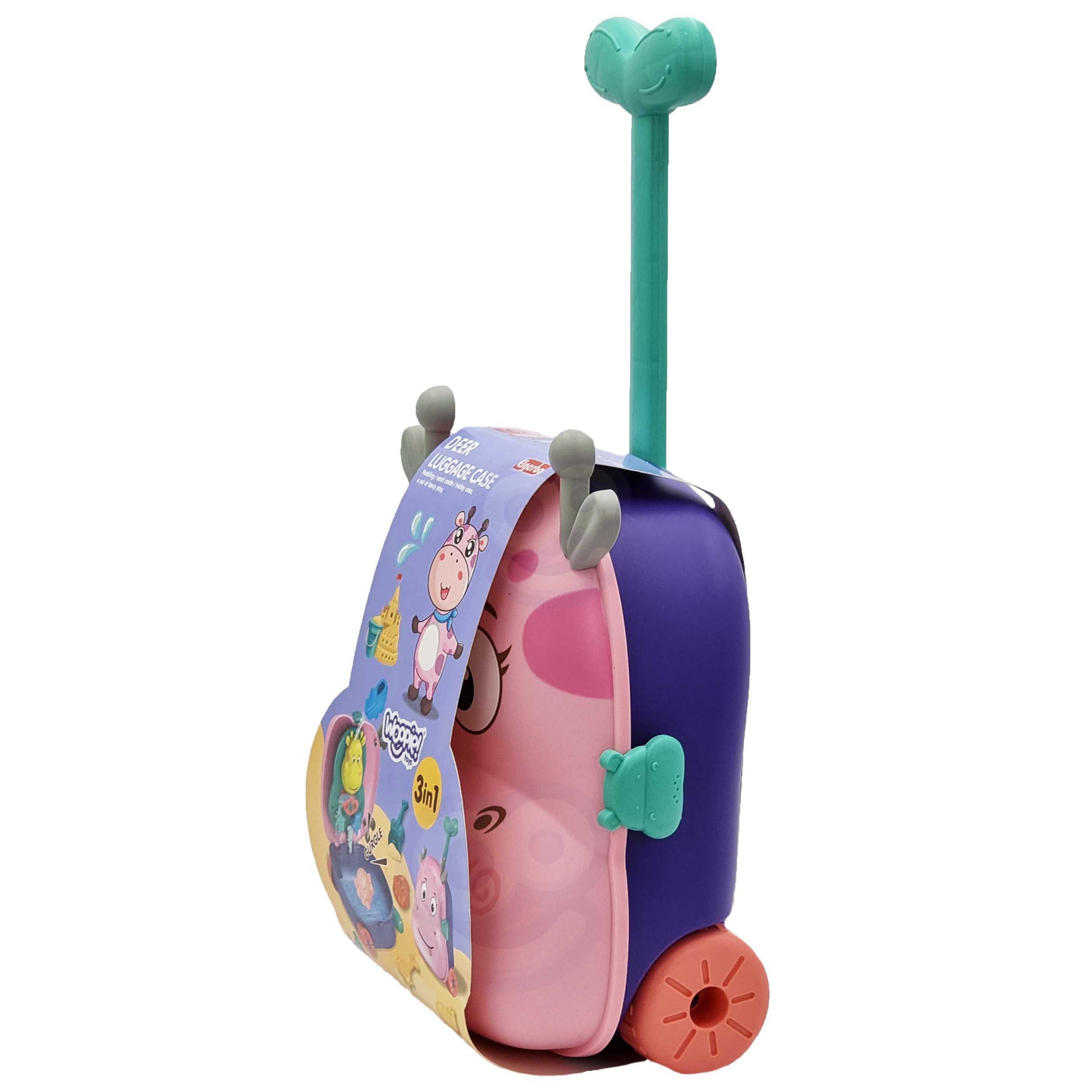 Комплект пясъчник Woopie 3 в 1: куфар с елен + водна играчка