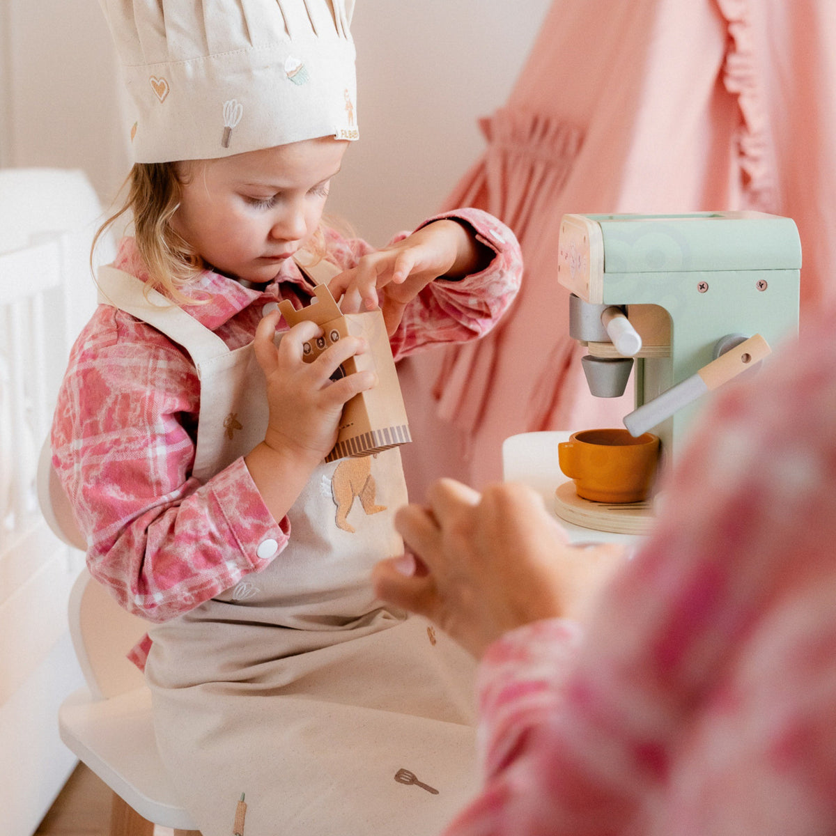 Woopie Zielony Drewniany Ekspres Do Kawy Cukiernia Barista 25 Szt.