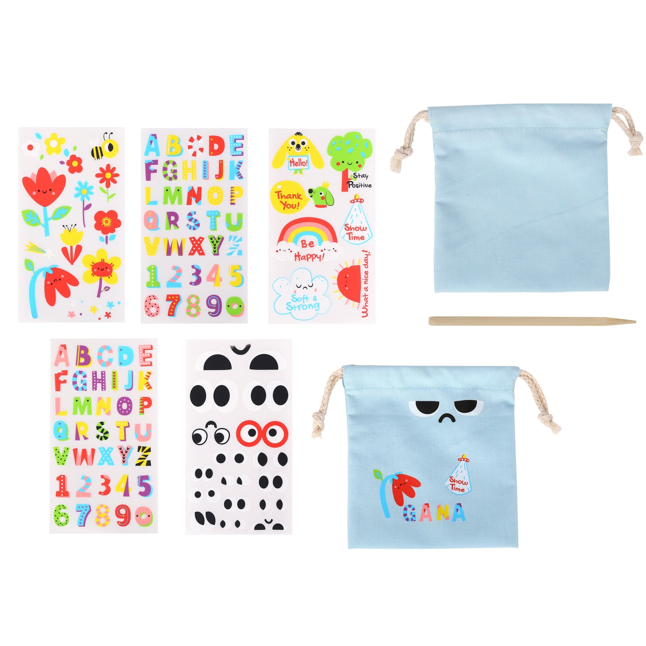 Woopie Art&fun Diy Bag Decorating Kit - Make A Bag With Your Child's Name
