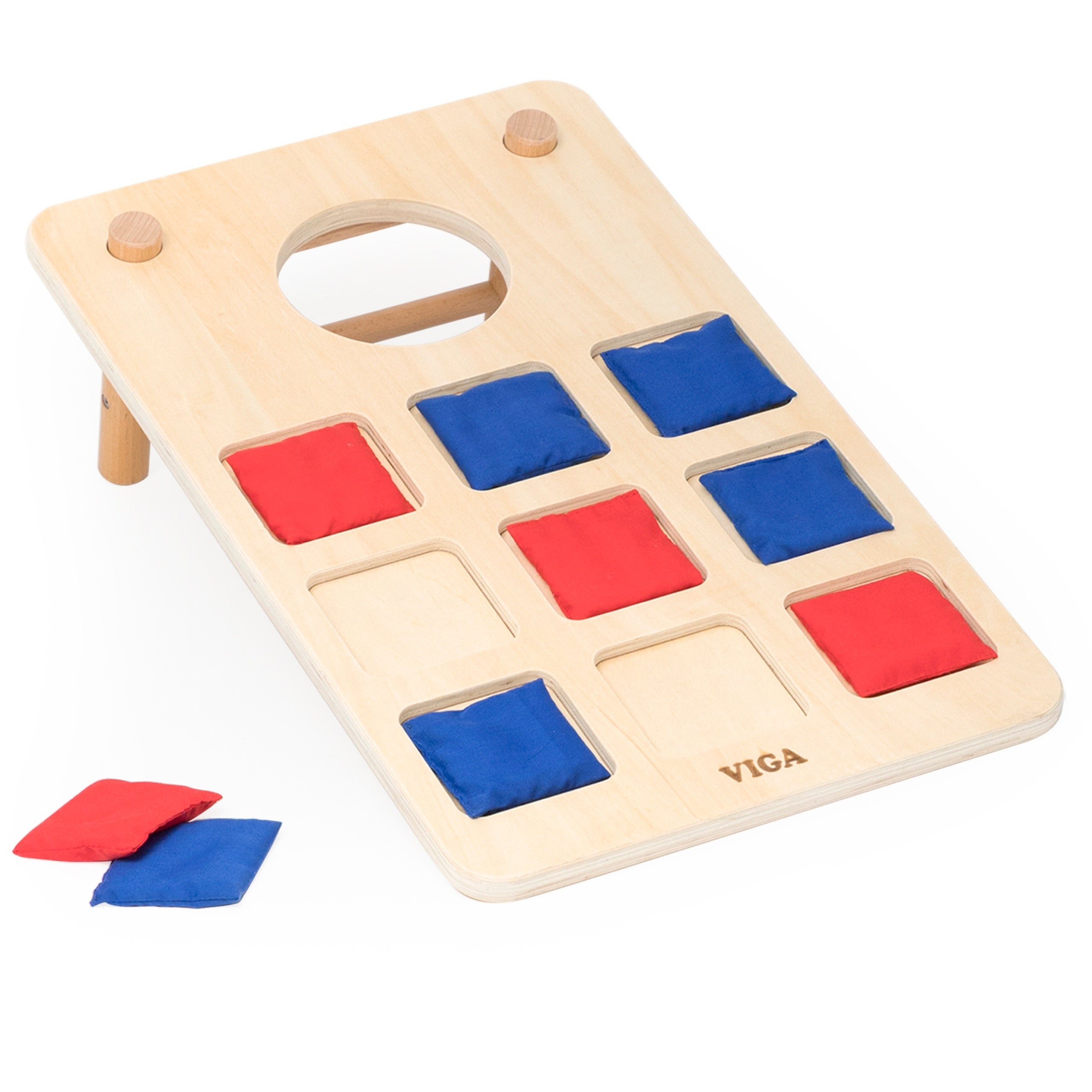Viga 2-in-1 Skill Game Tic-tac-toe + Cornhole - Throw To the Target