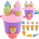 Woopie Sandbox Set Ice Cream Molda Balde de sorvete para areia
