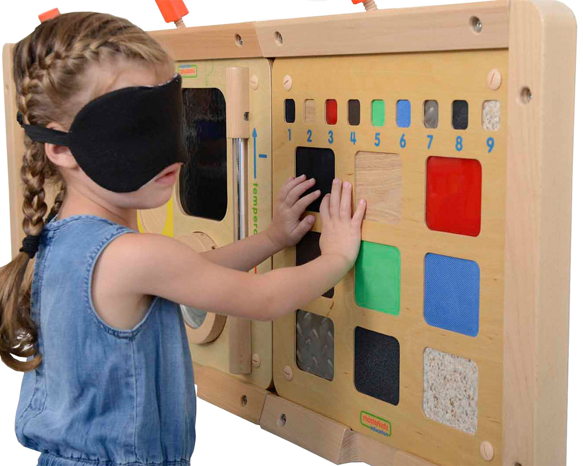 Masterkidz Educational Board Anerkendelse af materialer Teksturer Sense Of Touch