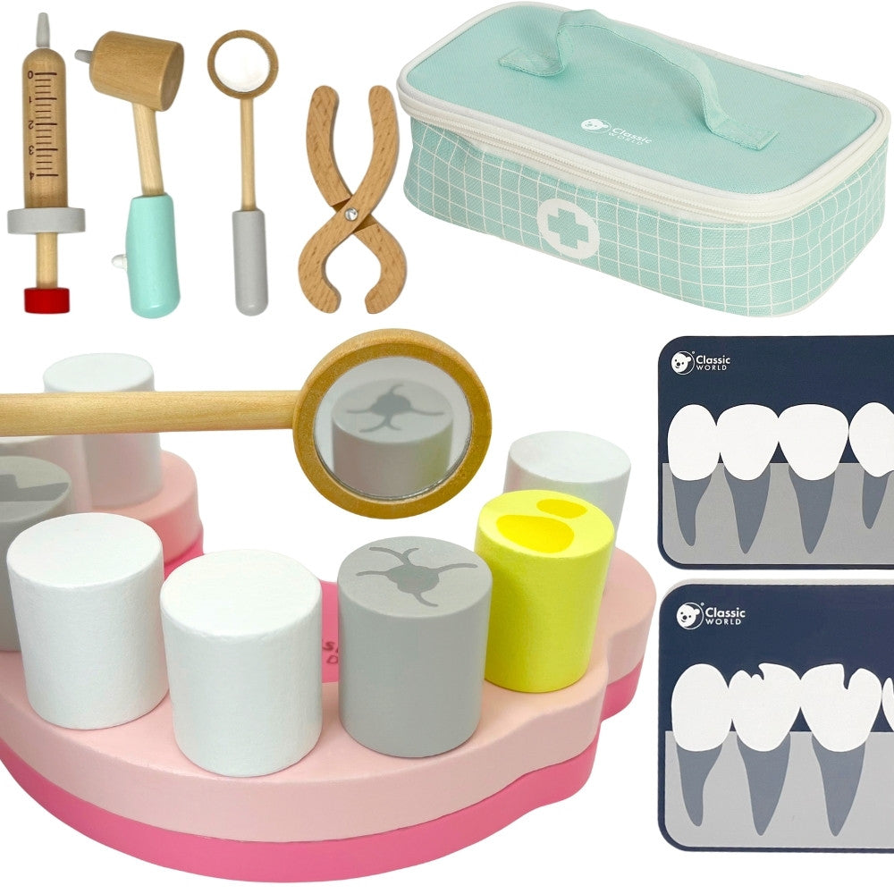 Classic World Little Dentist Set Doctor's Case 18 Pcs.
