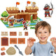 Set di costruzione del castello Woopie 273 pezzi.