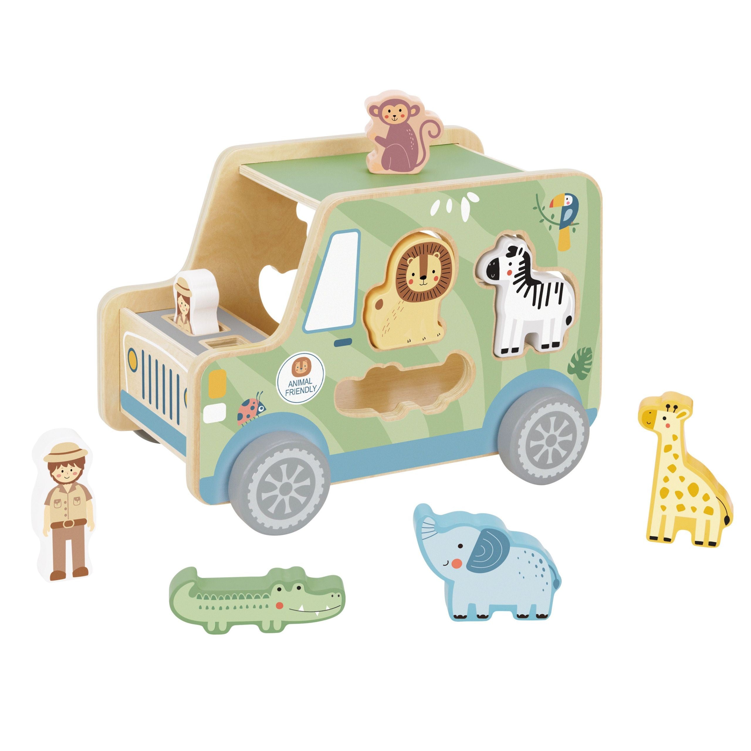Tooky Toy Safarii Cube d'activité en voiture