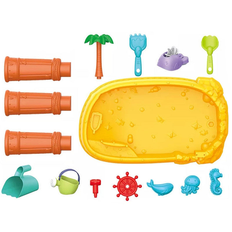 Woopie Water Table 2v1 Sandbox Pirate Ship 8 Acc.
