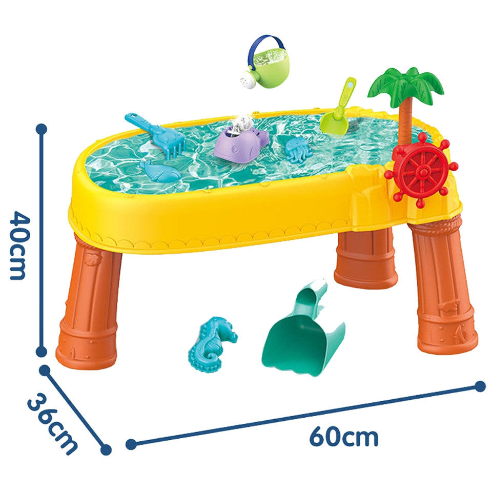Woopie Water Table 2v1 Sandbox Pirate Ship 8 Acc.