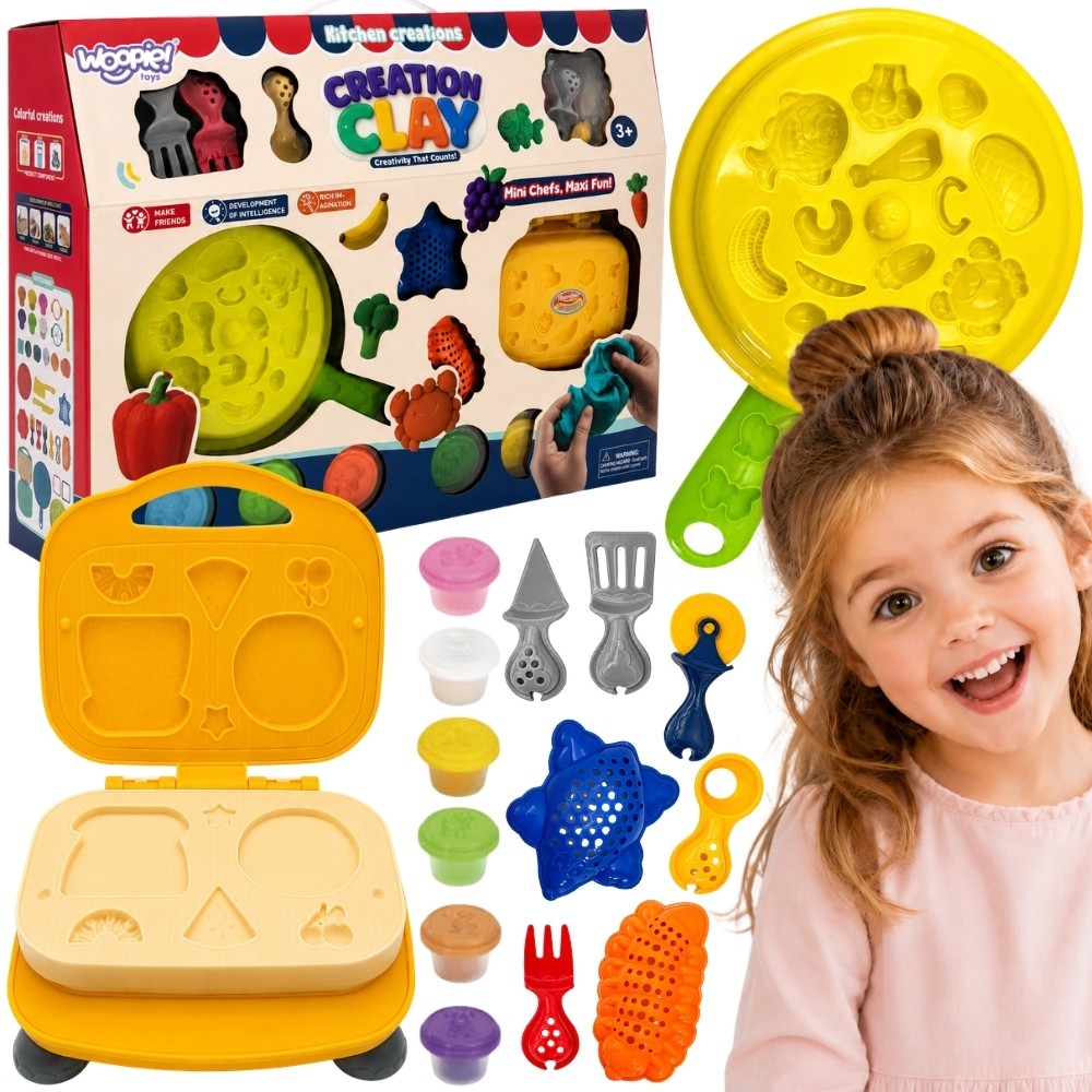 Woopie Dough Set Kitchen Waffle Maker 39 Pcs.