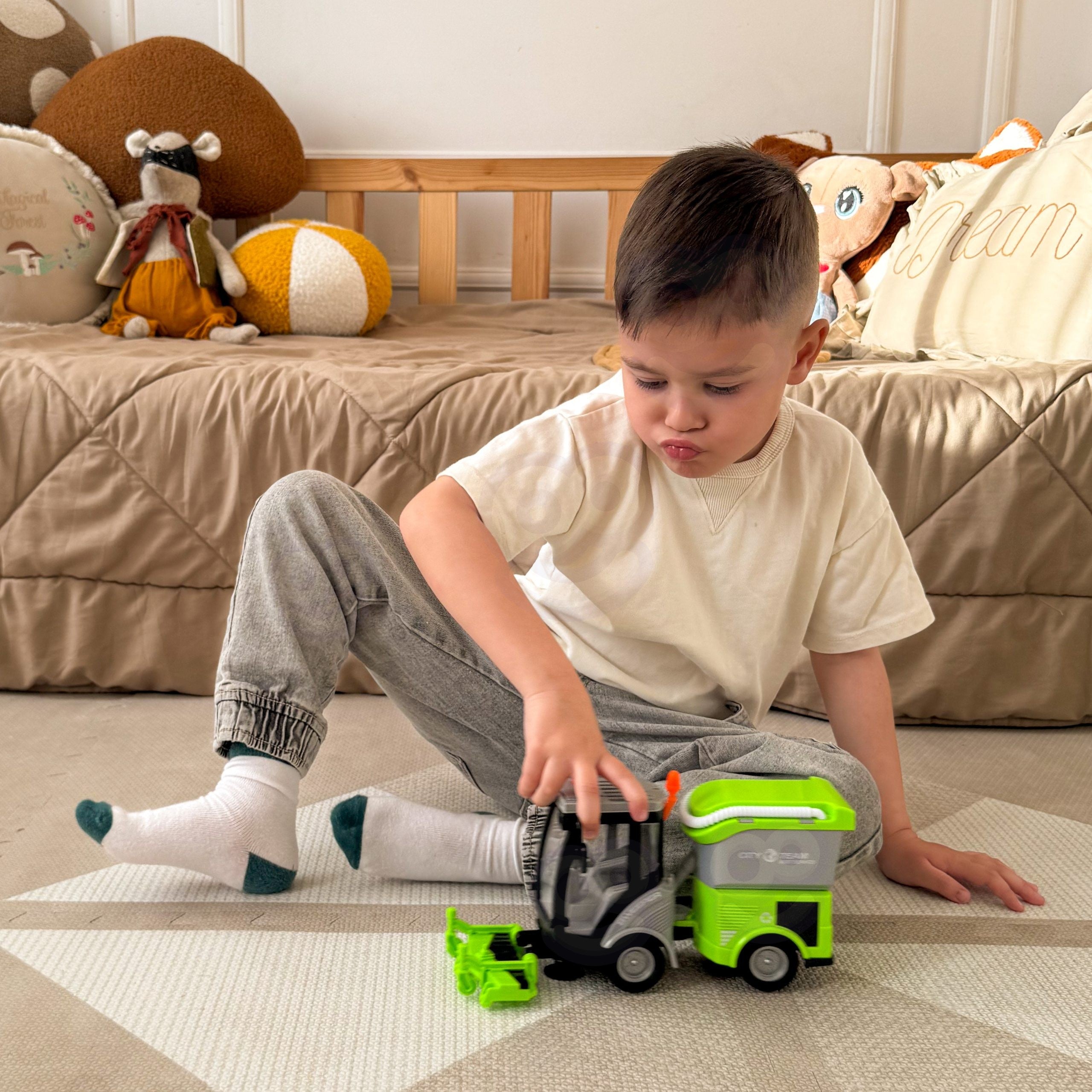 Woopie City Sweeper 1:16 Grüne Sound- und Lichteffekte