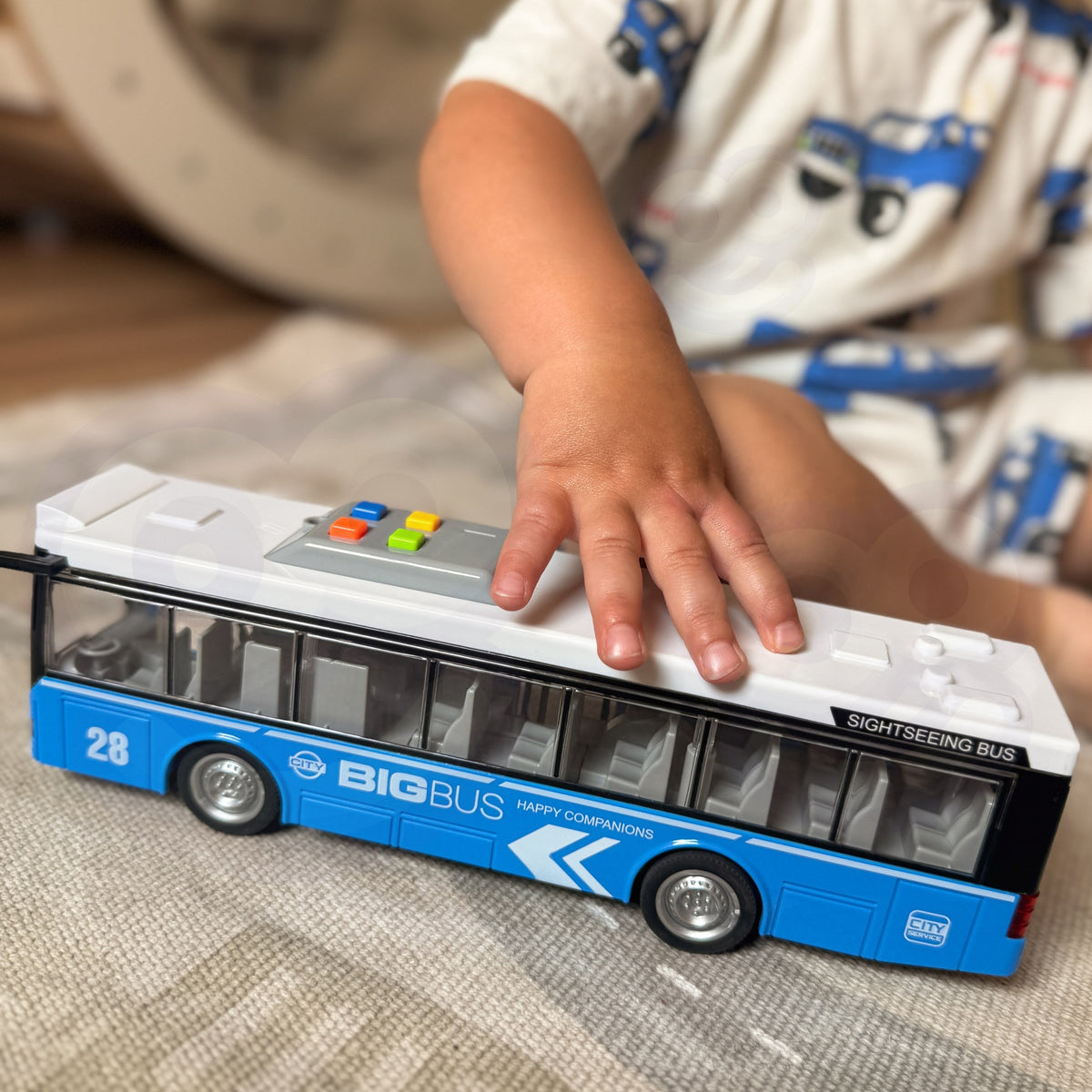 Autobús urbano eléctrico interactivo Woopie 1:16