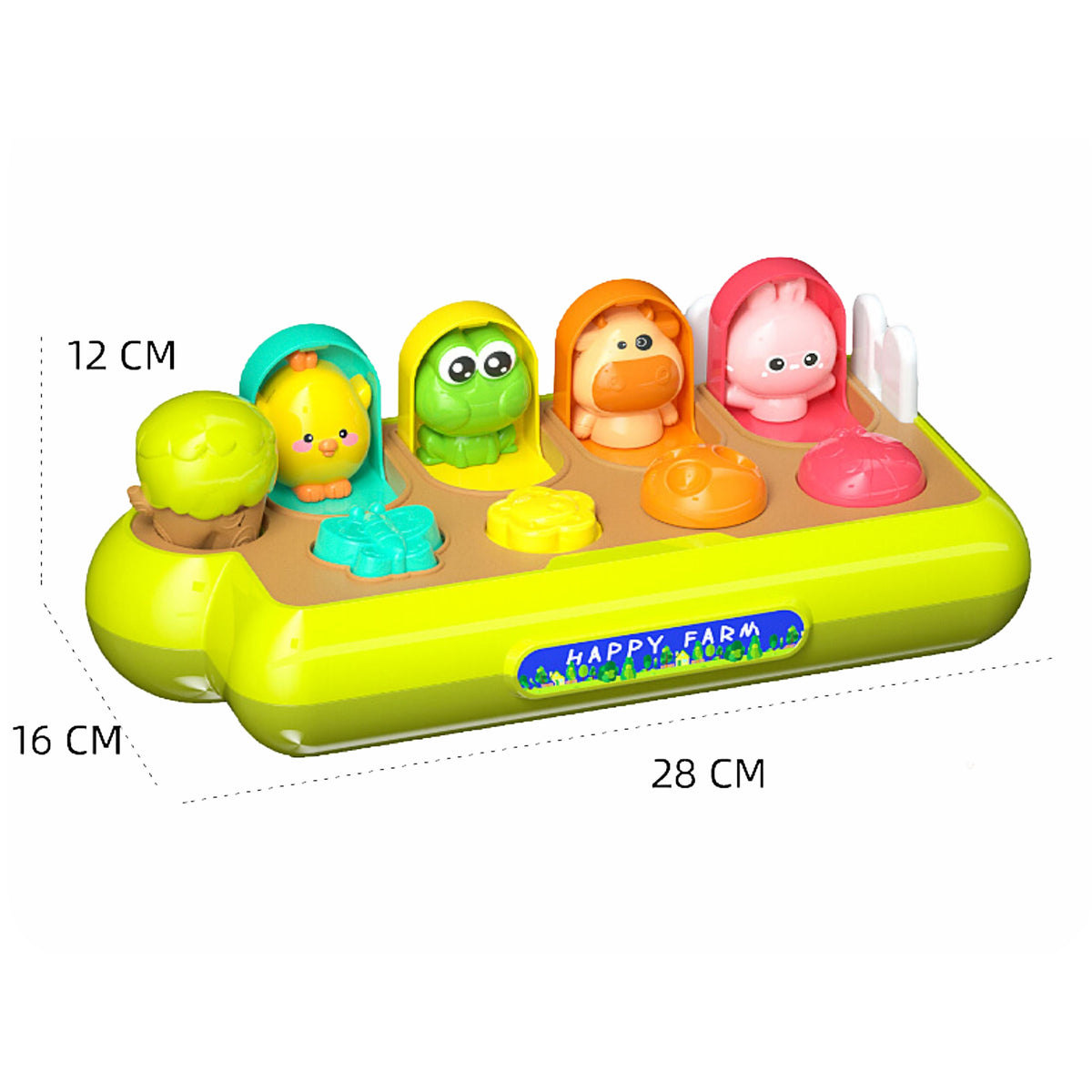 Woopie Bébé Jouet Éducatif Pop-up Animaux Happy Farm