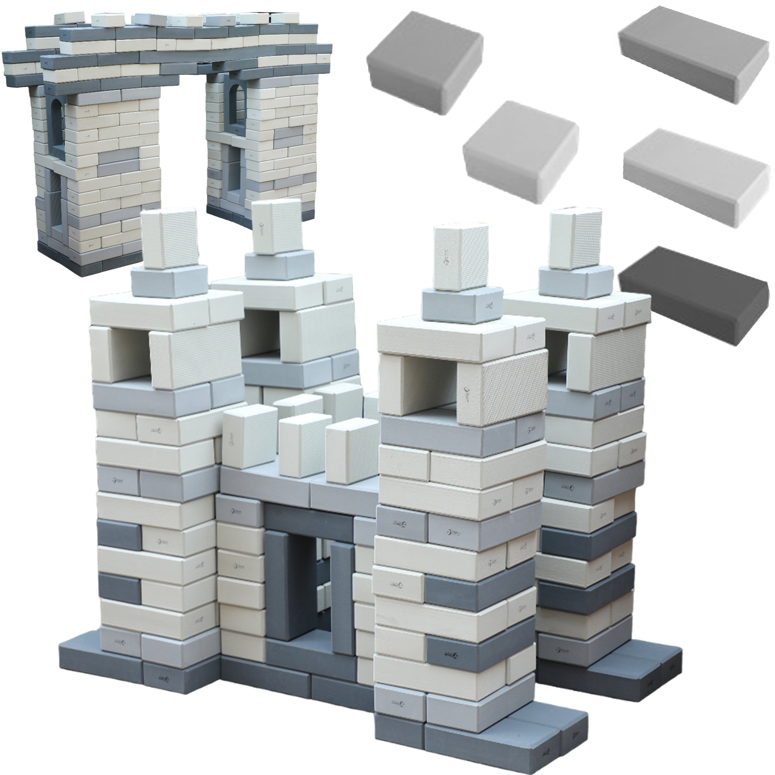 Мега строителни блокове Classic World Edu Eva Bricks меки за изграждане 90 бр.