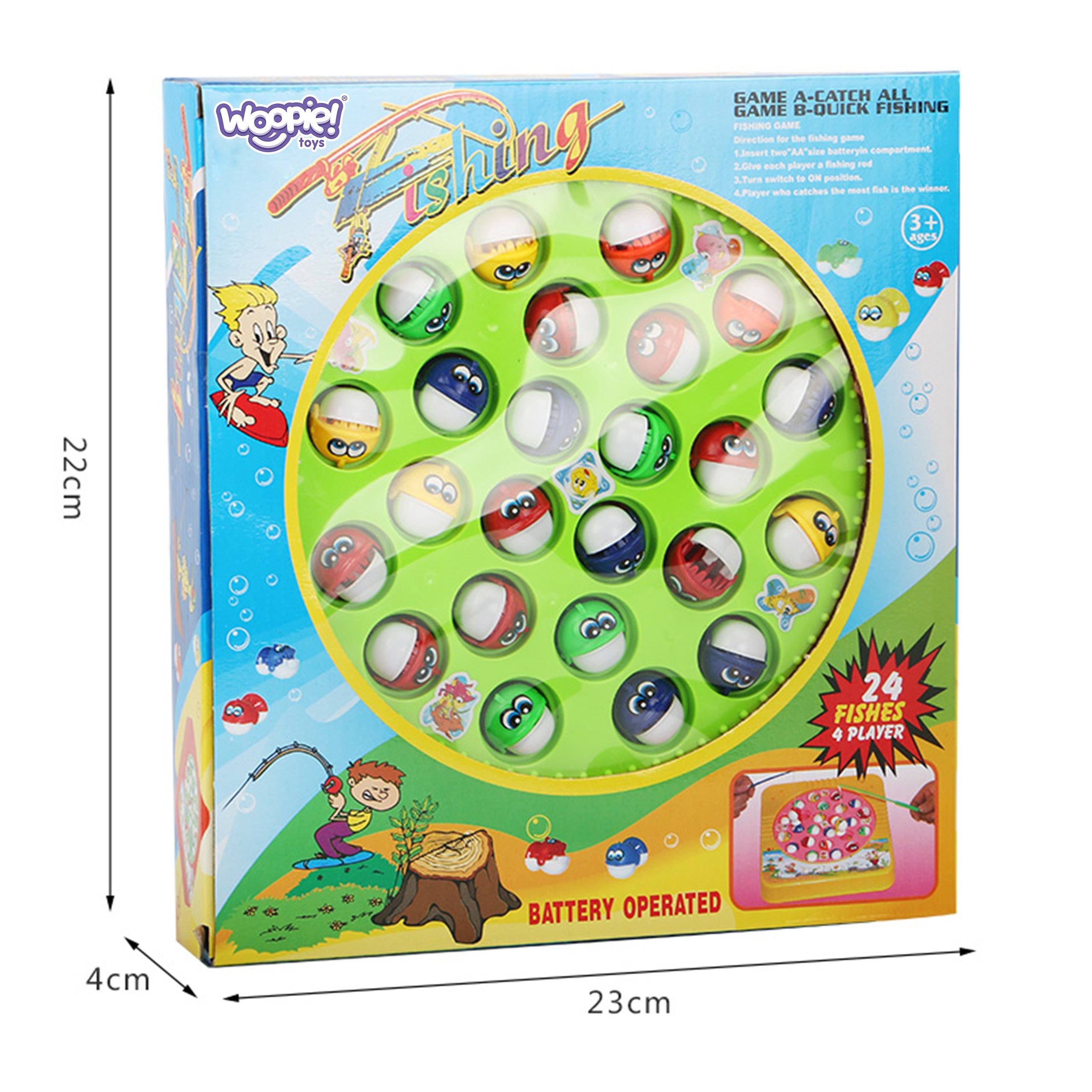Woopie Fishing Angel-Arcade-Spiel für 4 Spieler