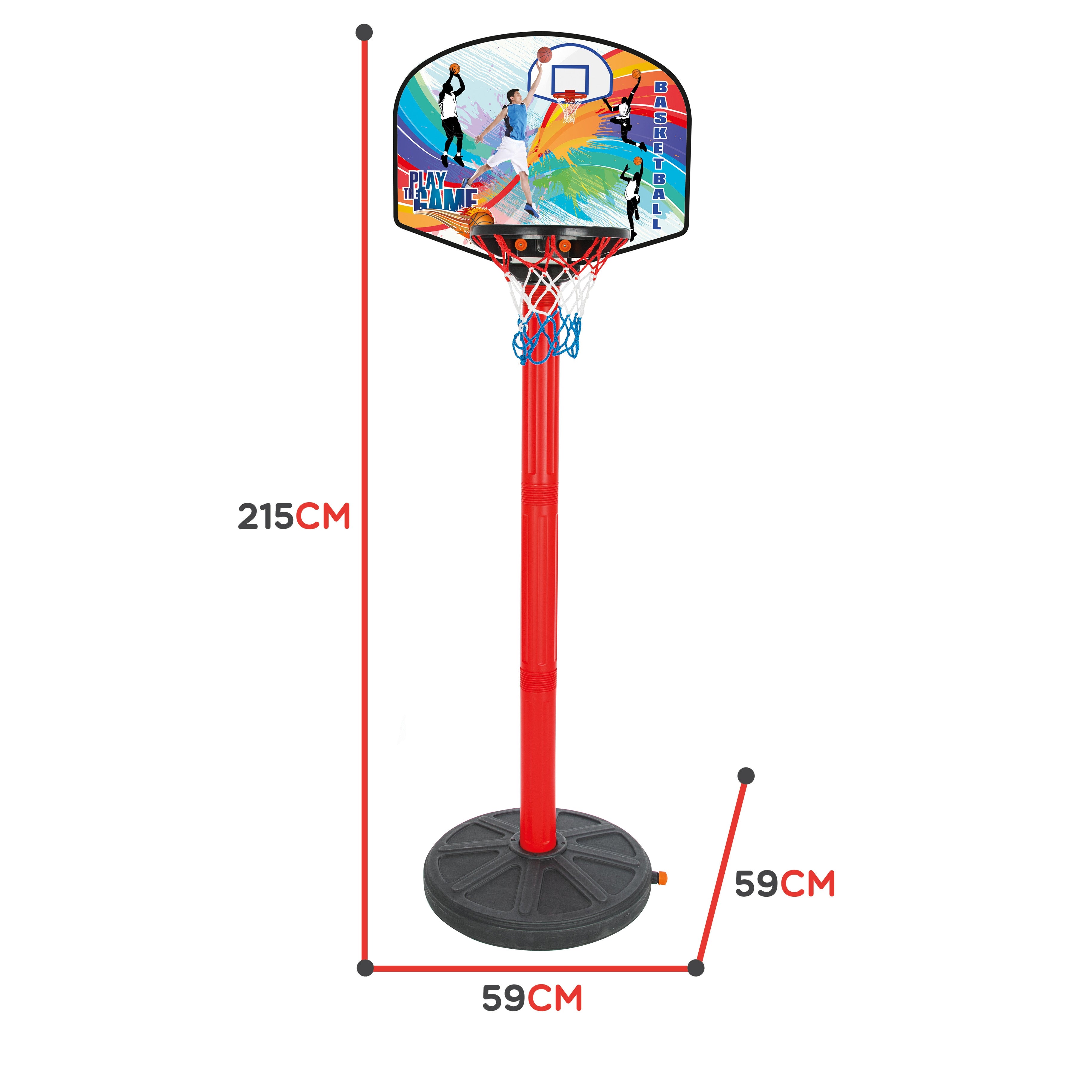 Woopie Basketball Set 215 Cm + Ball