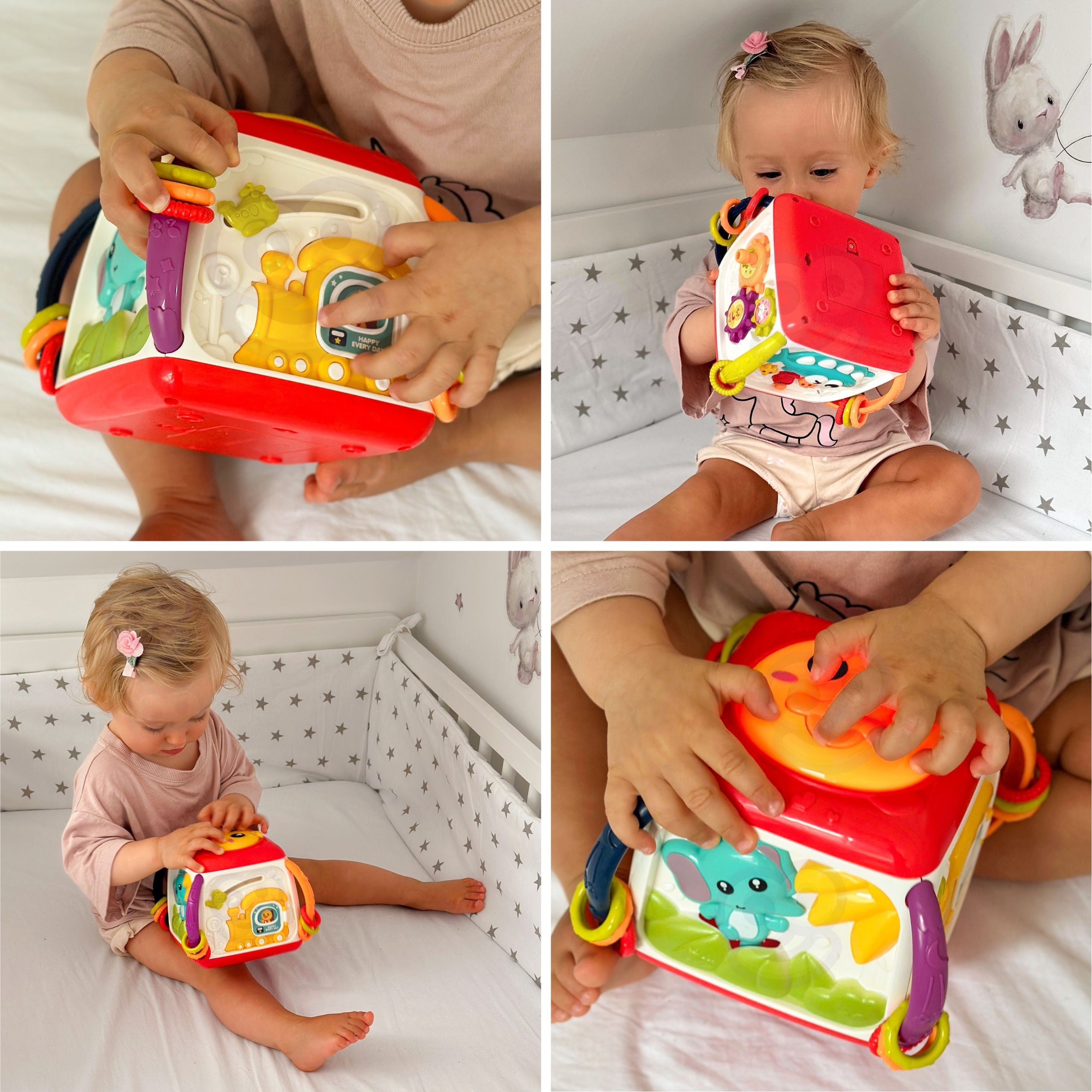 Interaktywna wielofunkcyjna kostka edukacyjna Woopie Baby 18m+