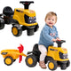 Falk Ride-on Jcb Fastrac Tractor With Trailer Shovel And Rake 1-3 Years