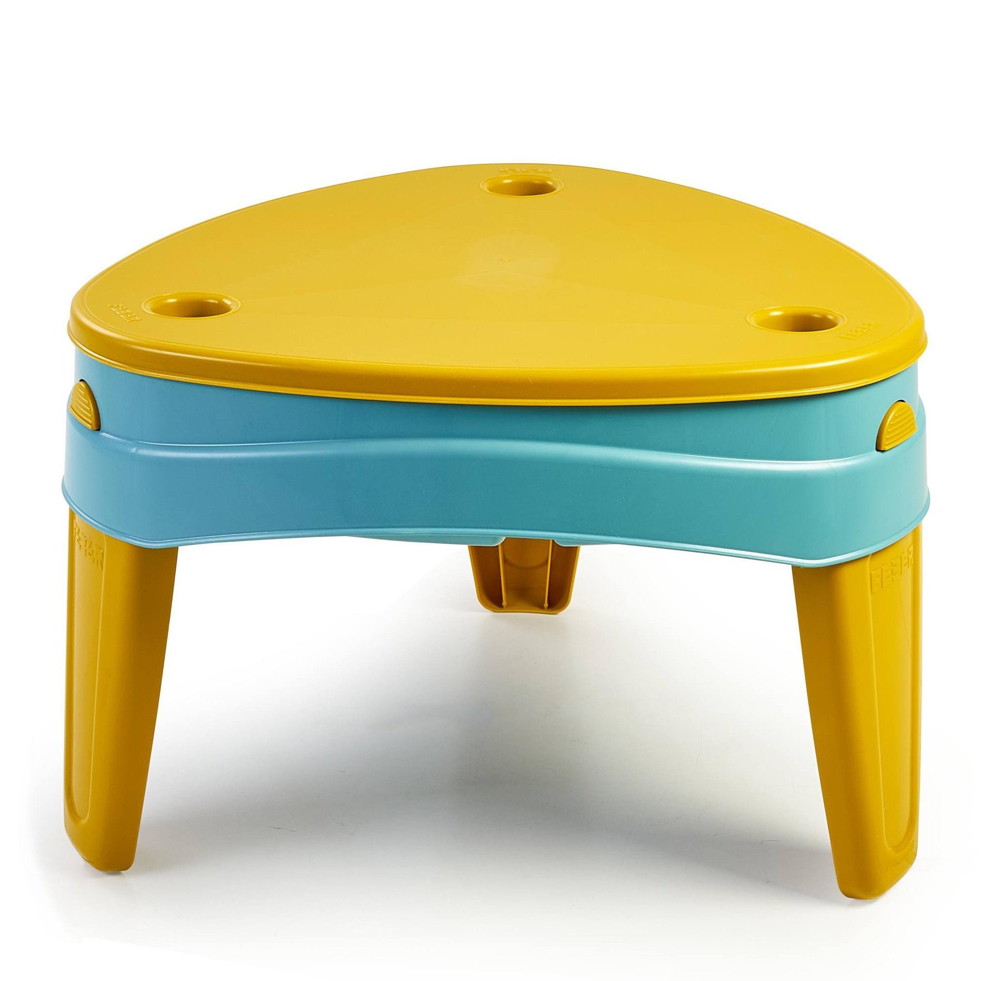 Mesa de água casual 3 em 1 Feber com tampa Sandbox Mesa de piquenique Acessórios para mesa